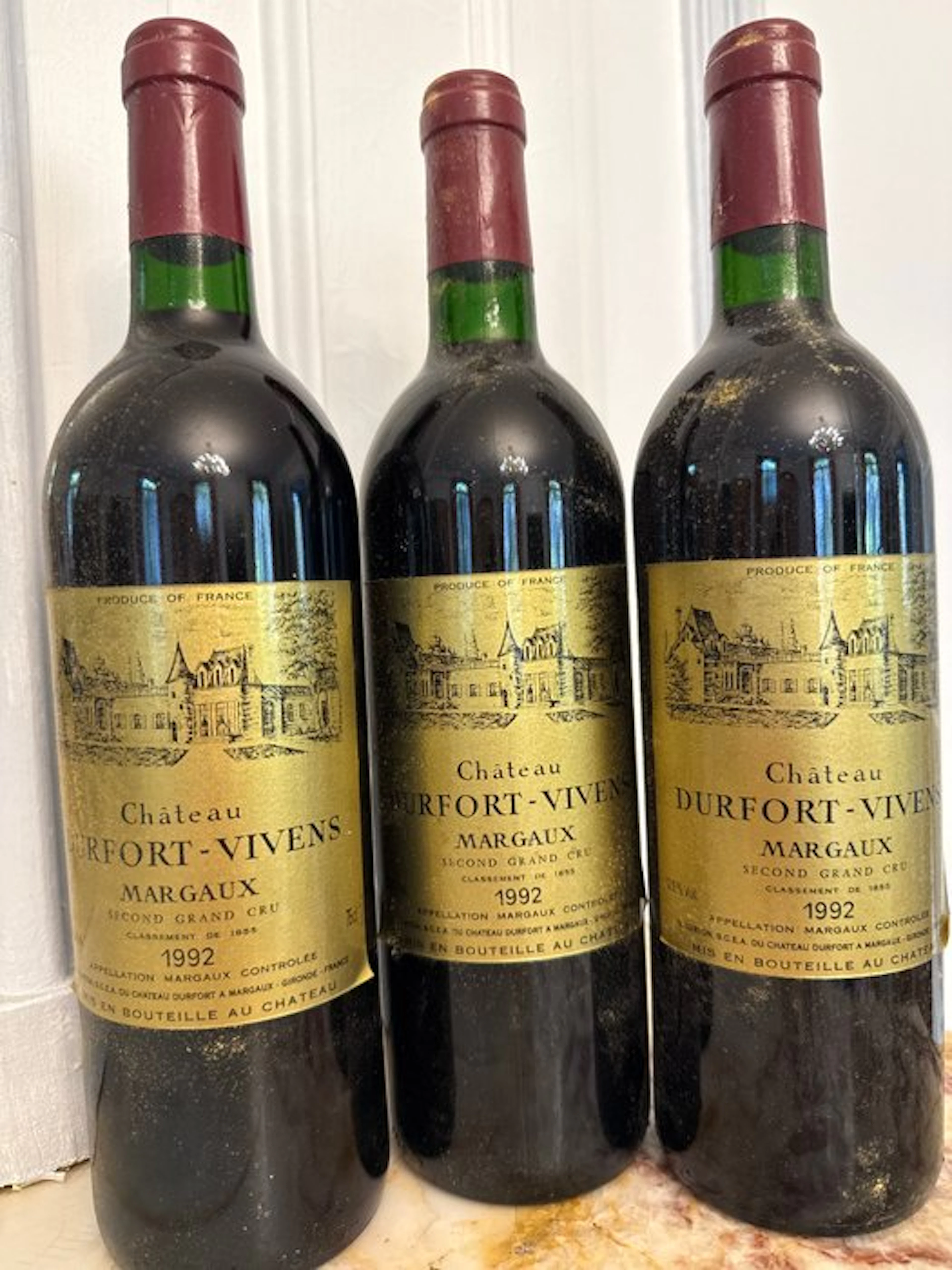 1992 Château Durfort-Vivens - Margaux 2ème Grand Cru Classé - 3 Bottles (0.75L)
