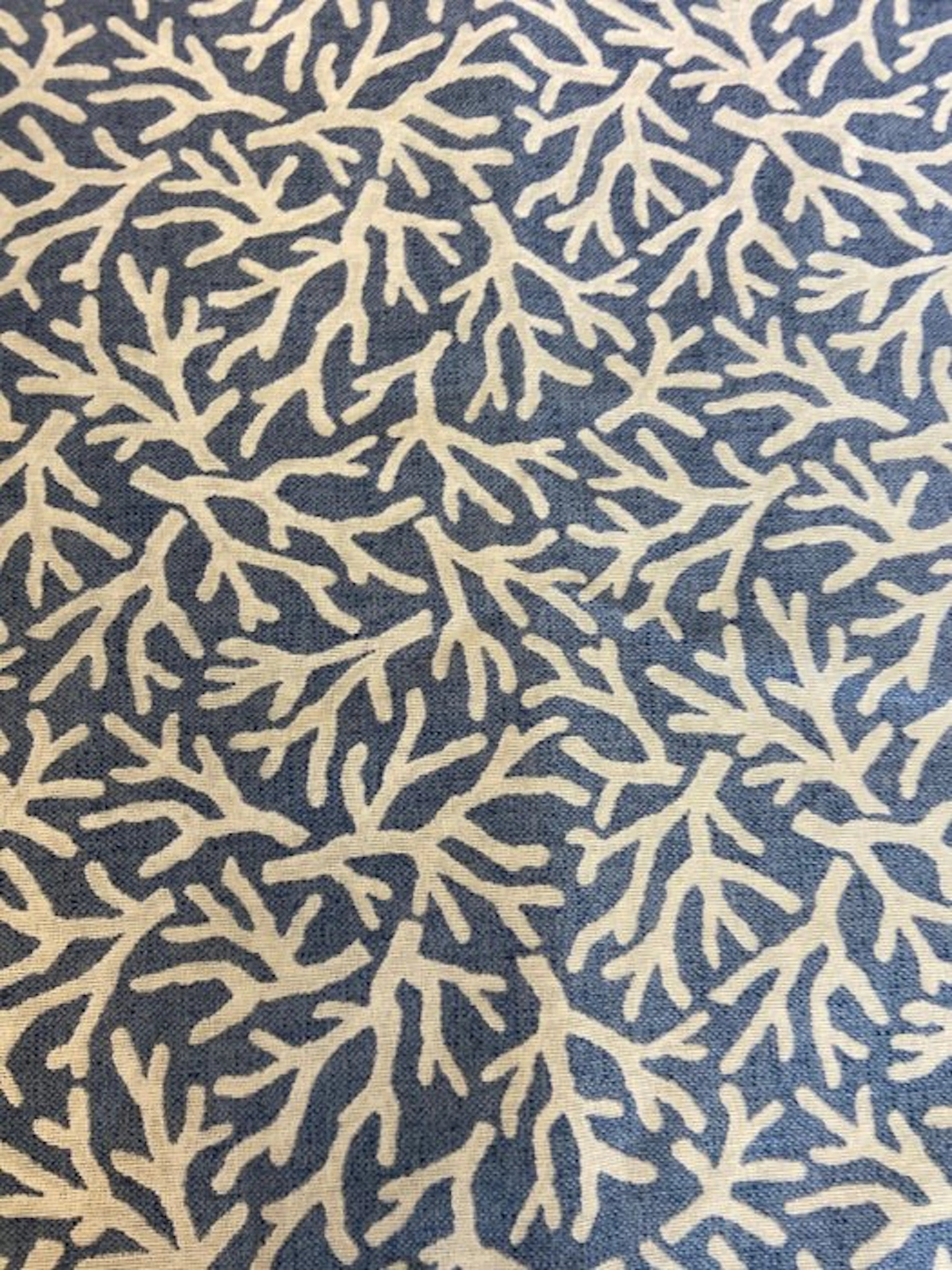 1584★ Exclusive fabric with marine corals in double height