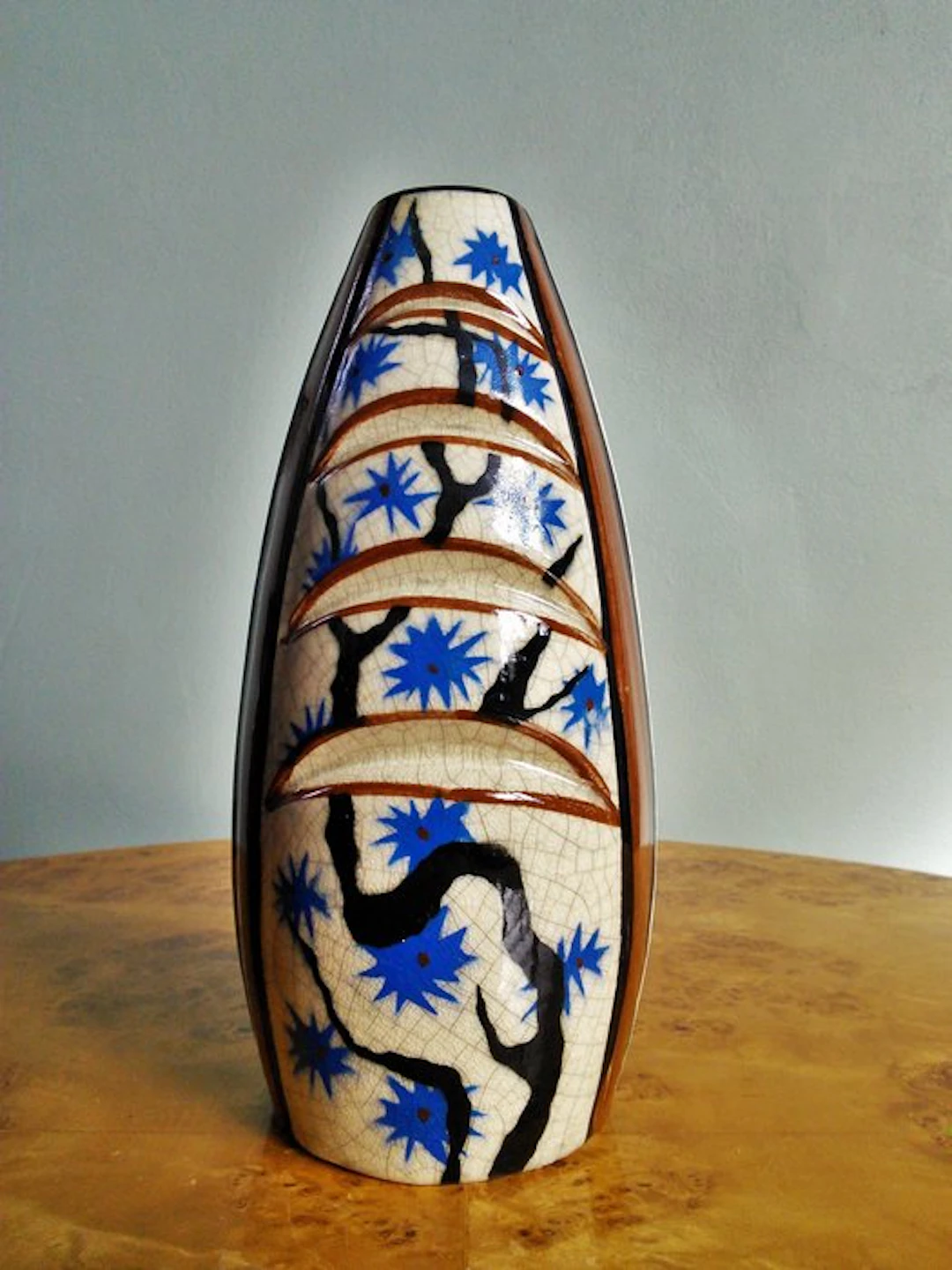 Auguste Mouzin et Cie (AMC) - Vase - Art Deco Japonisme...