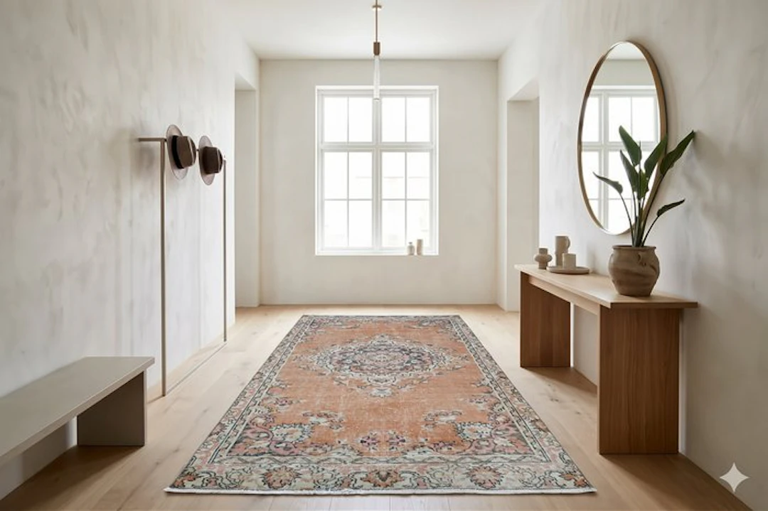Retro vintage - Rug - 205 cm - 100 cm - with certificate