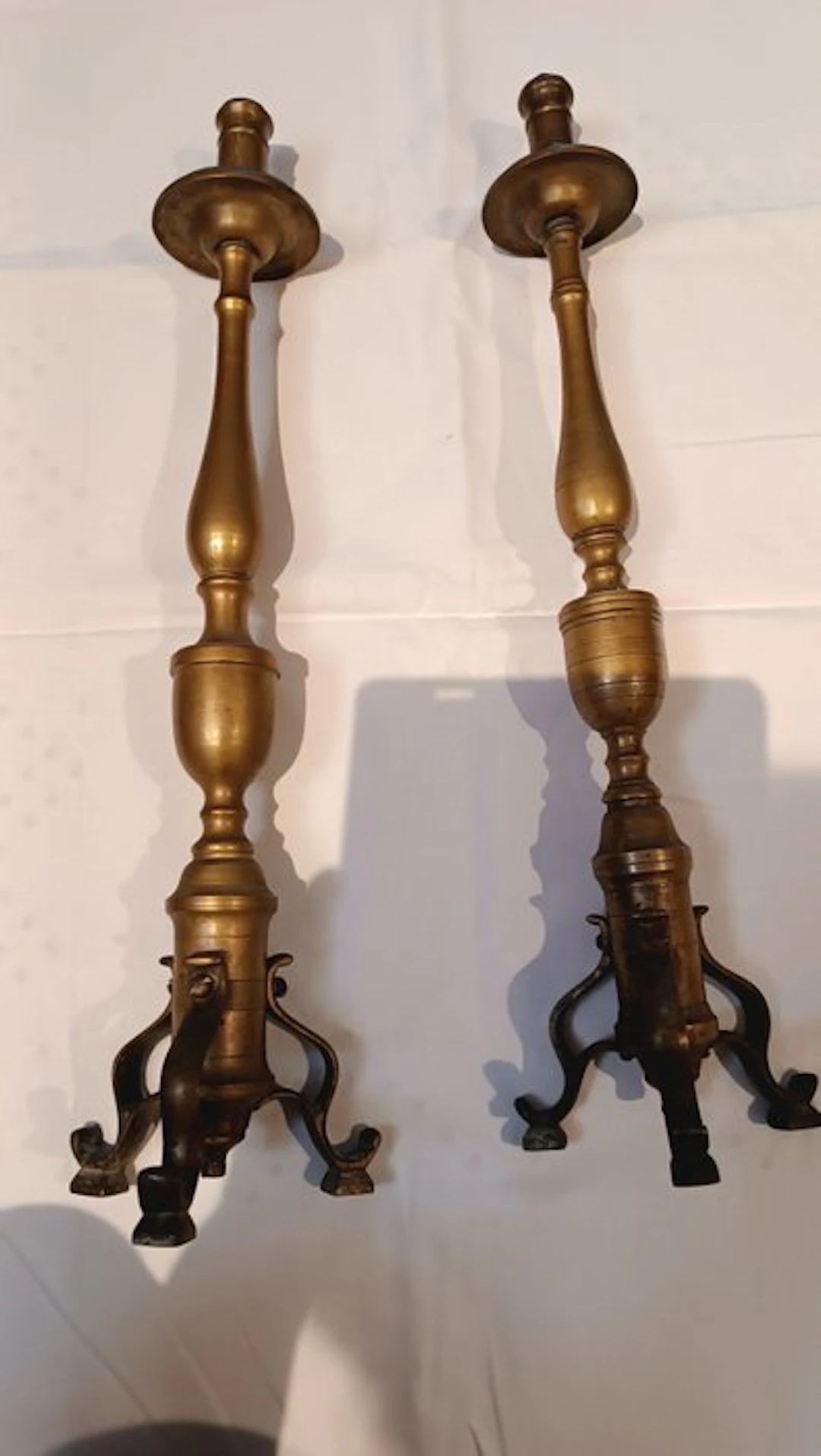 Candelabrum (2) - Bronze, Brass - Vintage candelabras