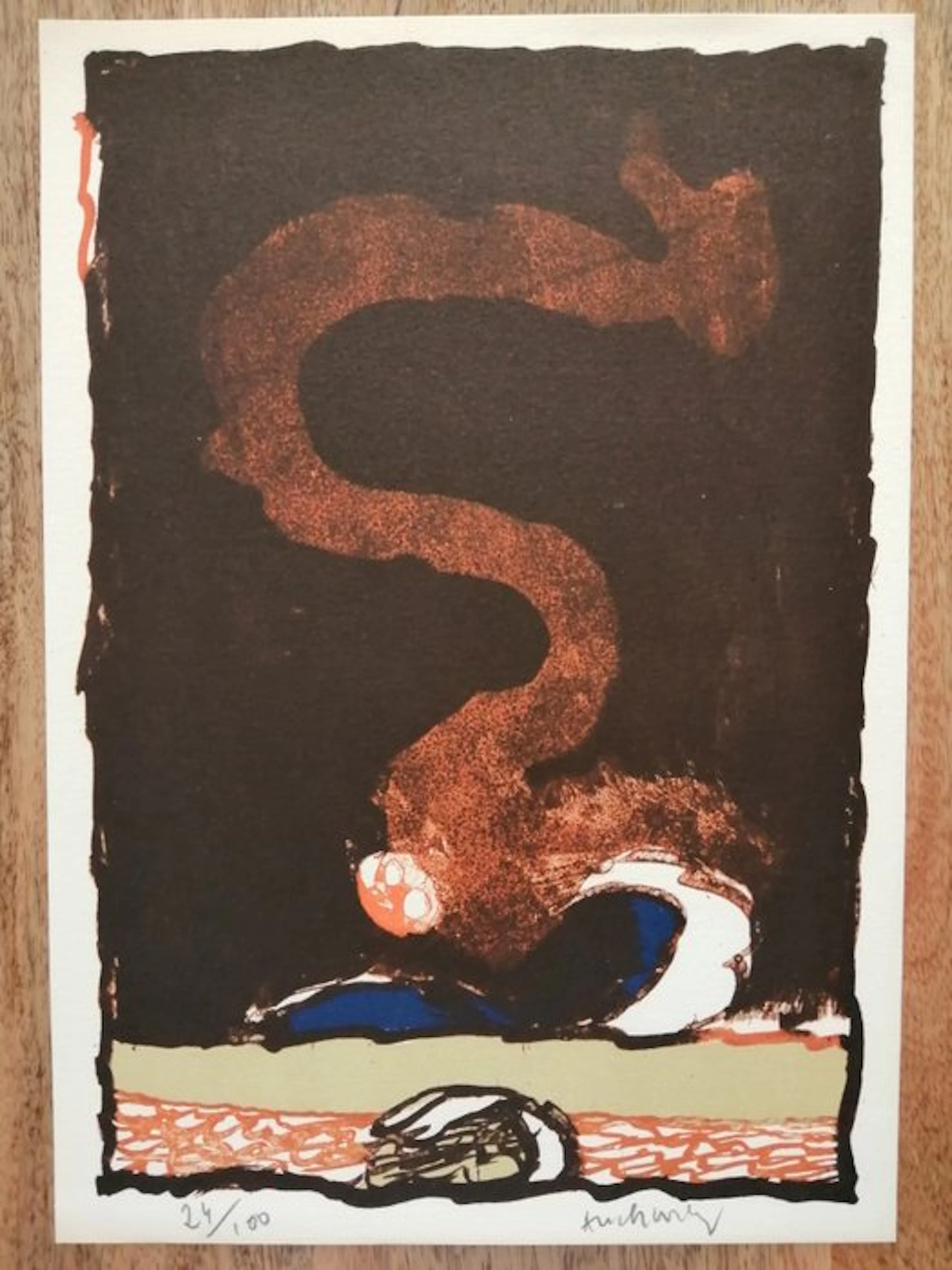 Pierre Alechinsky (1927) - Serpent fumée