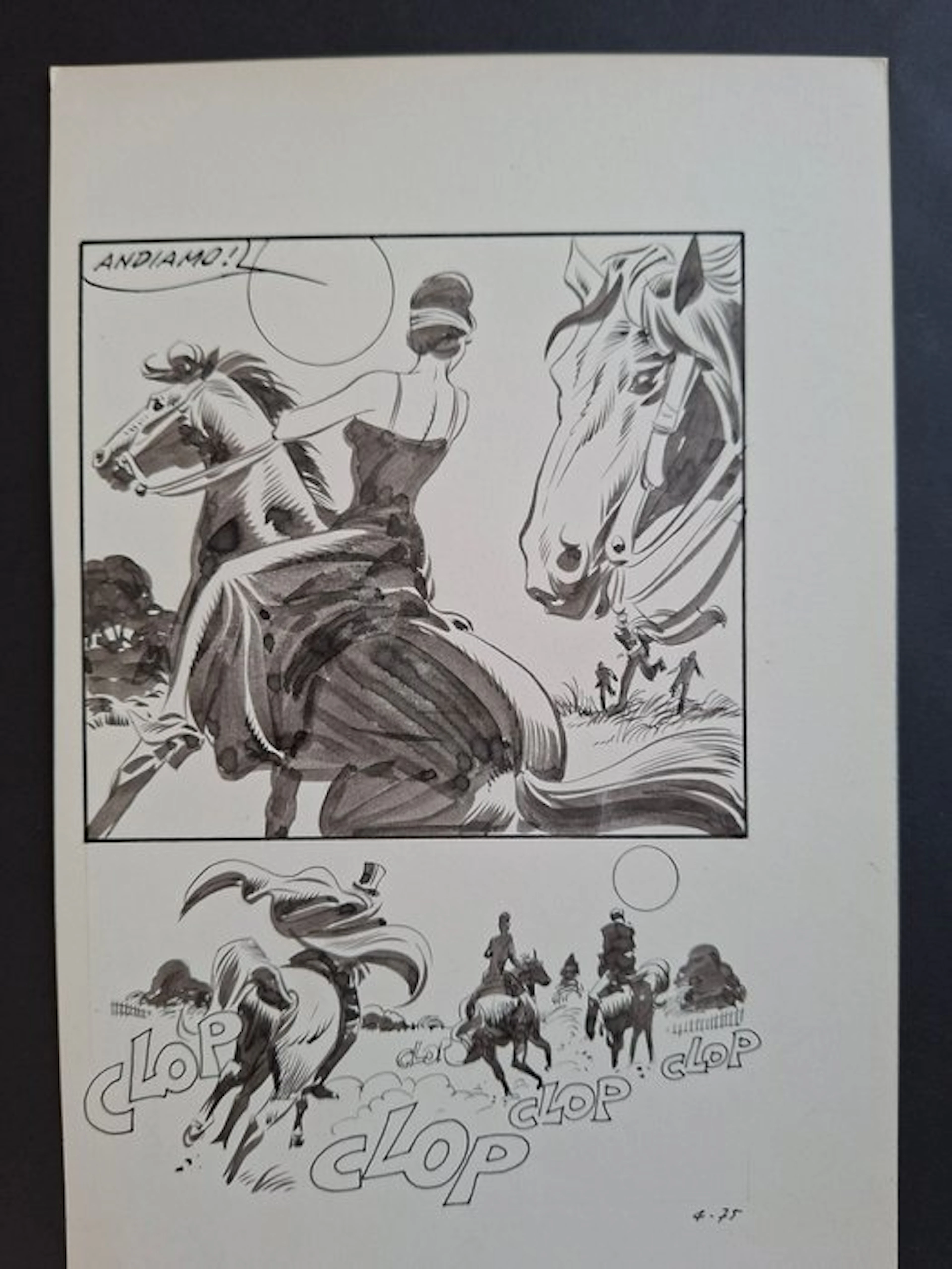 Frollo, Leone - 6 Original page - Naga ( Shatane ) - L'uomo supposta' - 1975
