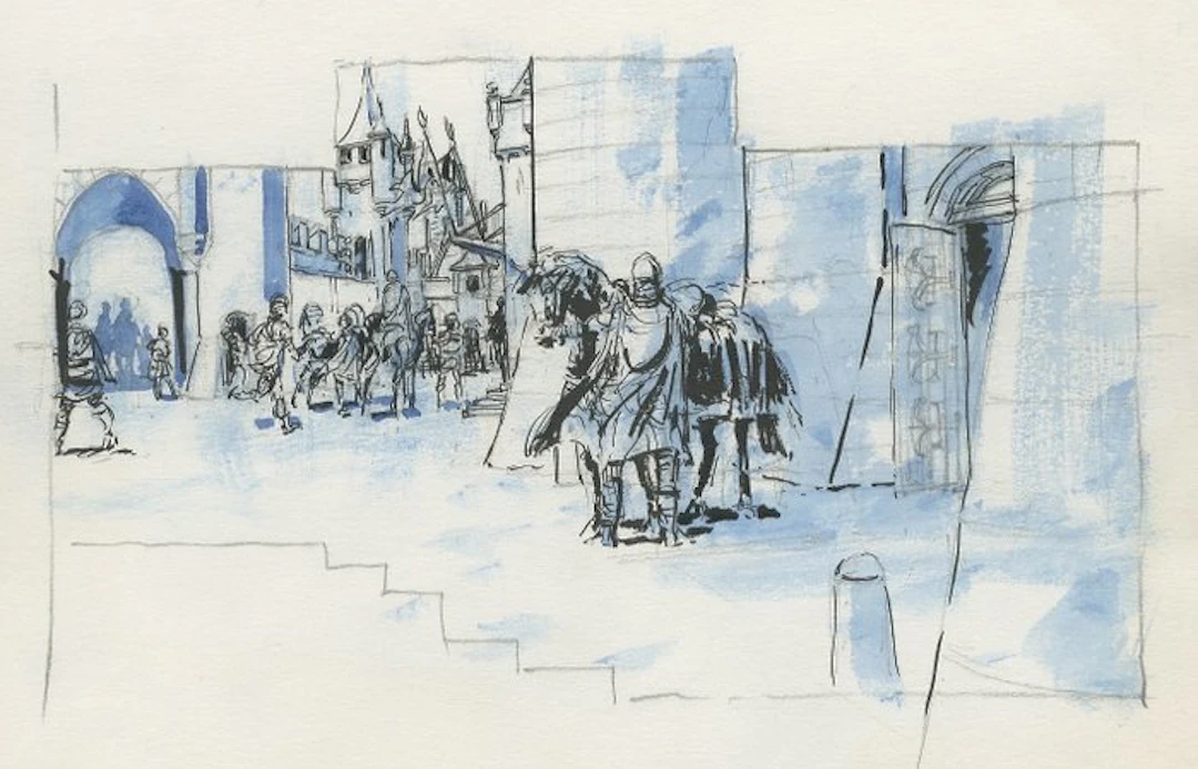 Stapel, Gerrit - 1 Original preliminary drawing - uit...