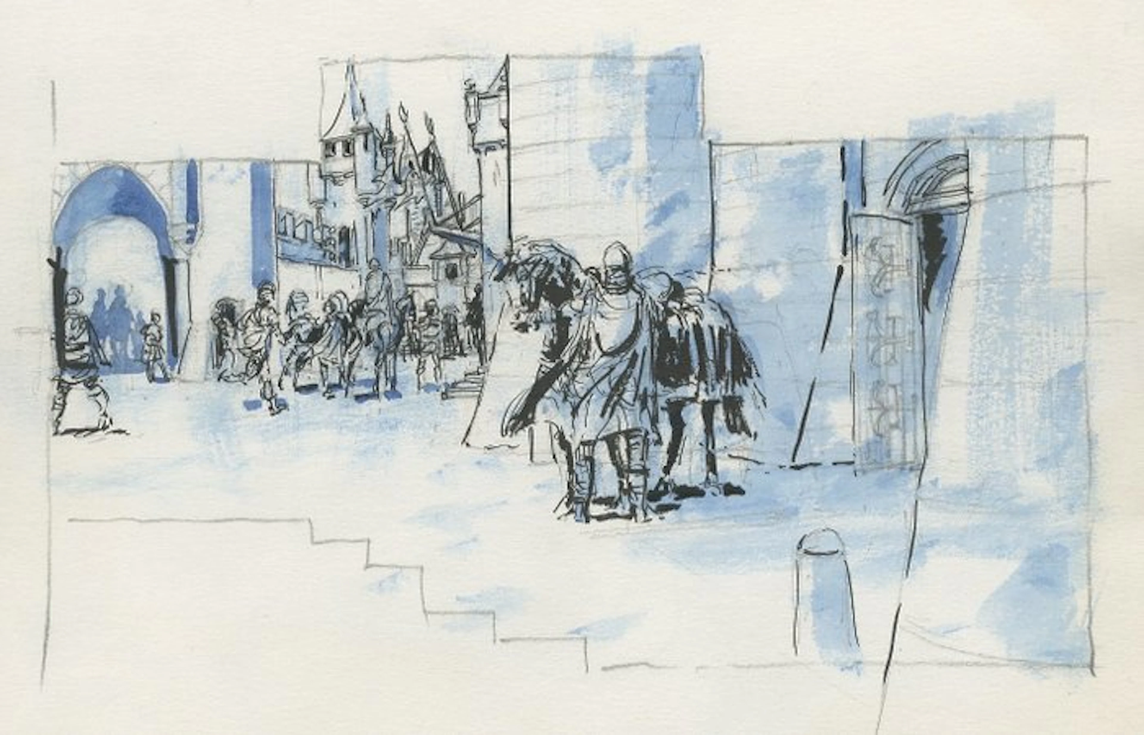 Stapel, Gerrit - 1 Original preliminary drawing - uit...
