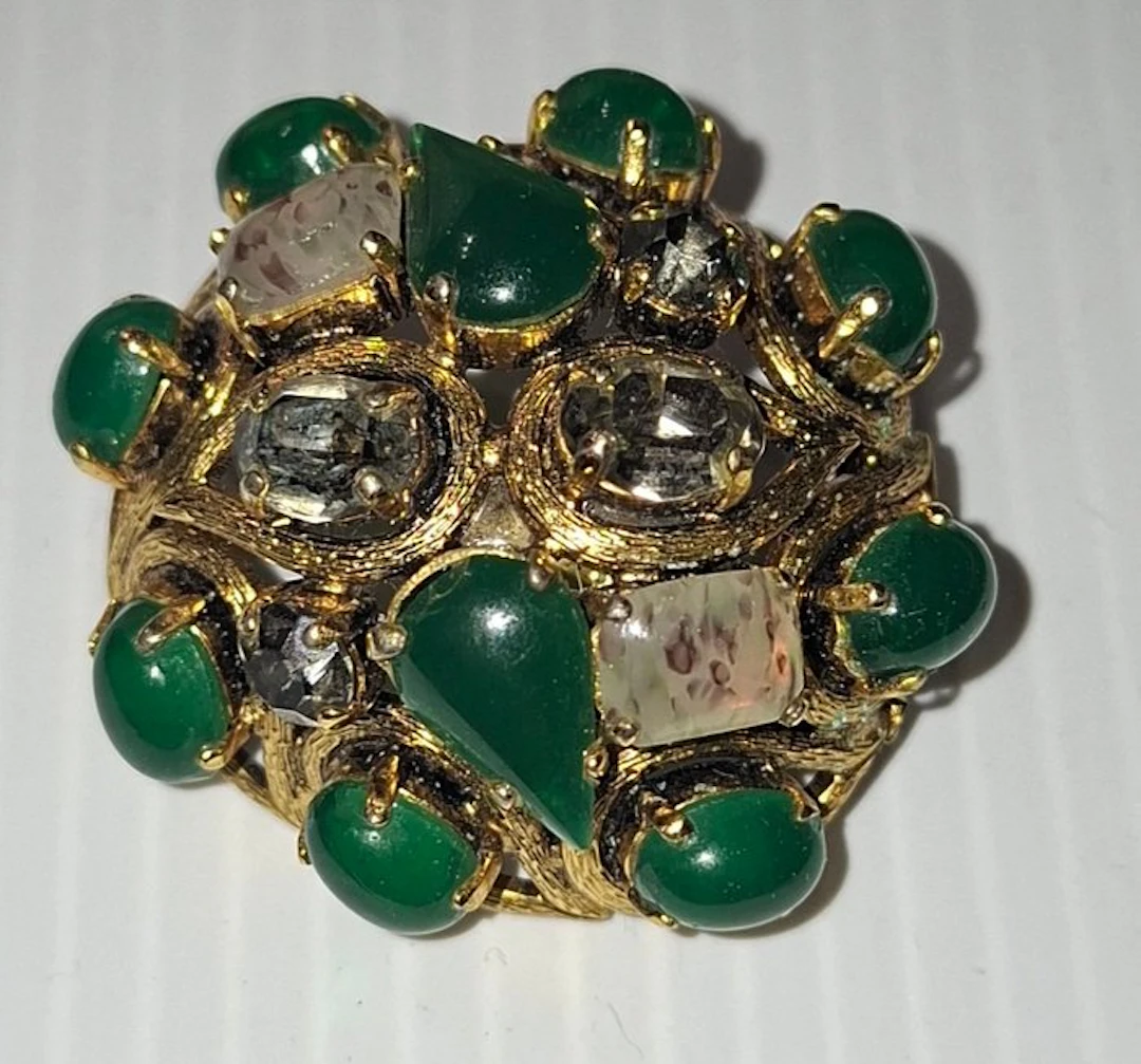 Christian Dior - golden metal - Jewellery pin