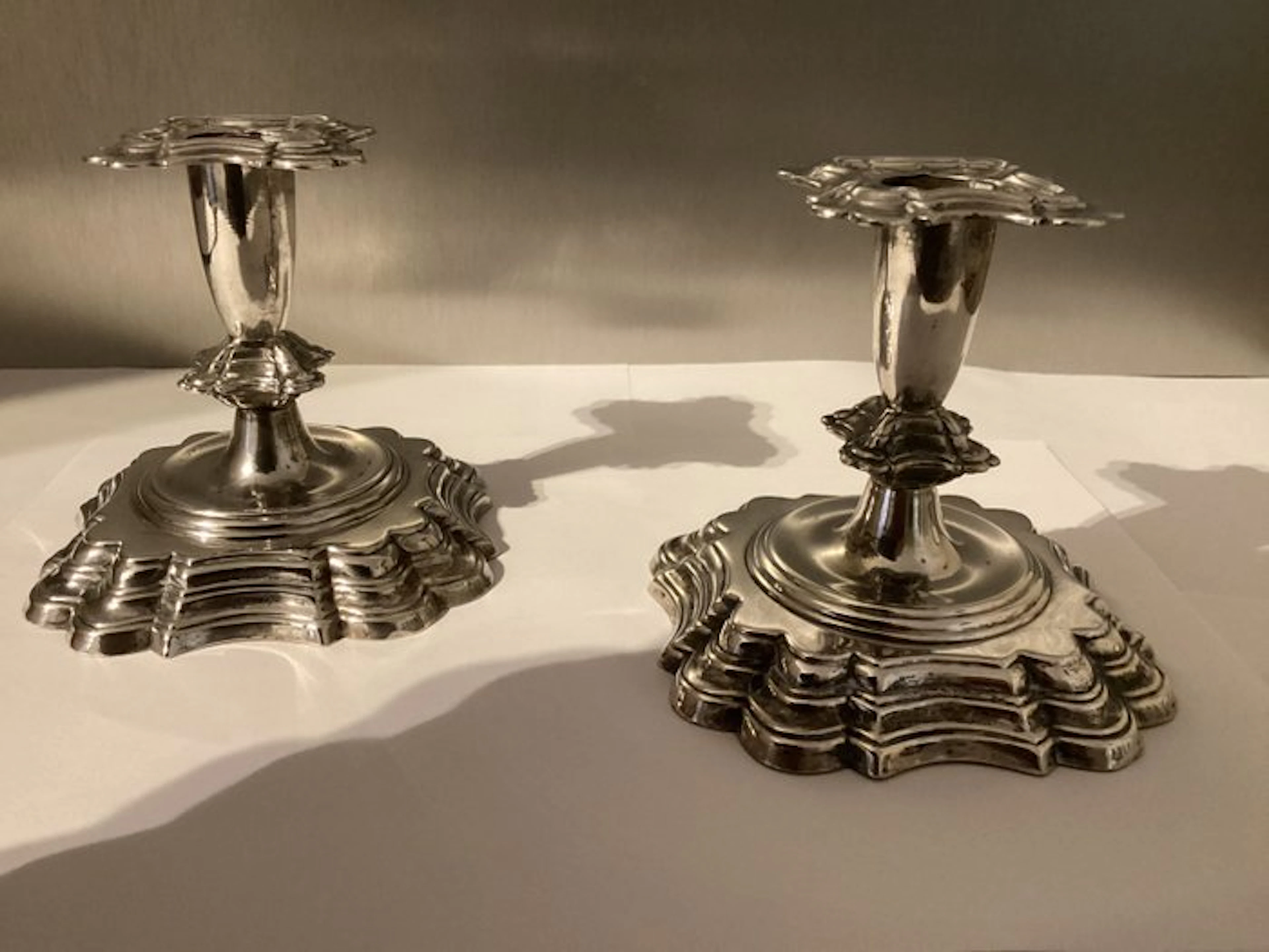 Candlestick (2) - .925 silver - Sterling Candlesticks