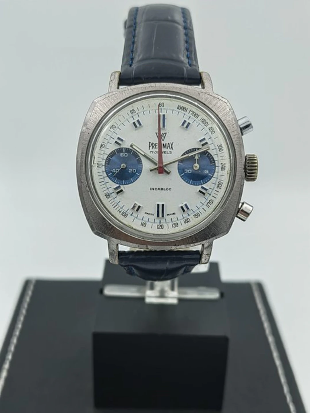 Precimax - Valjoux 7733 – Blue Panda Chronograph - No...