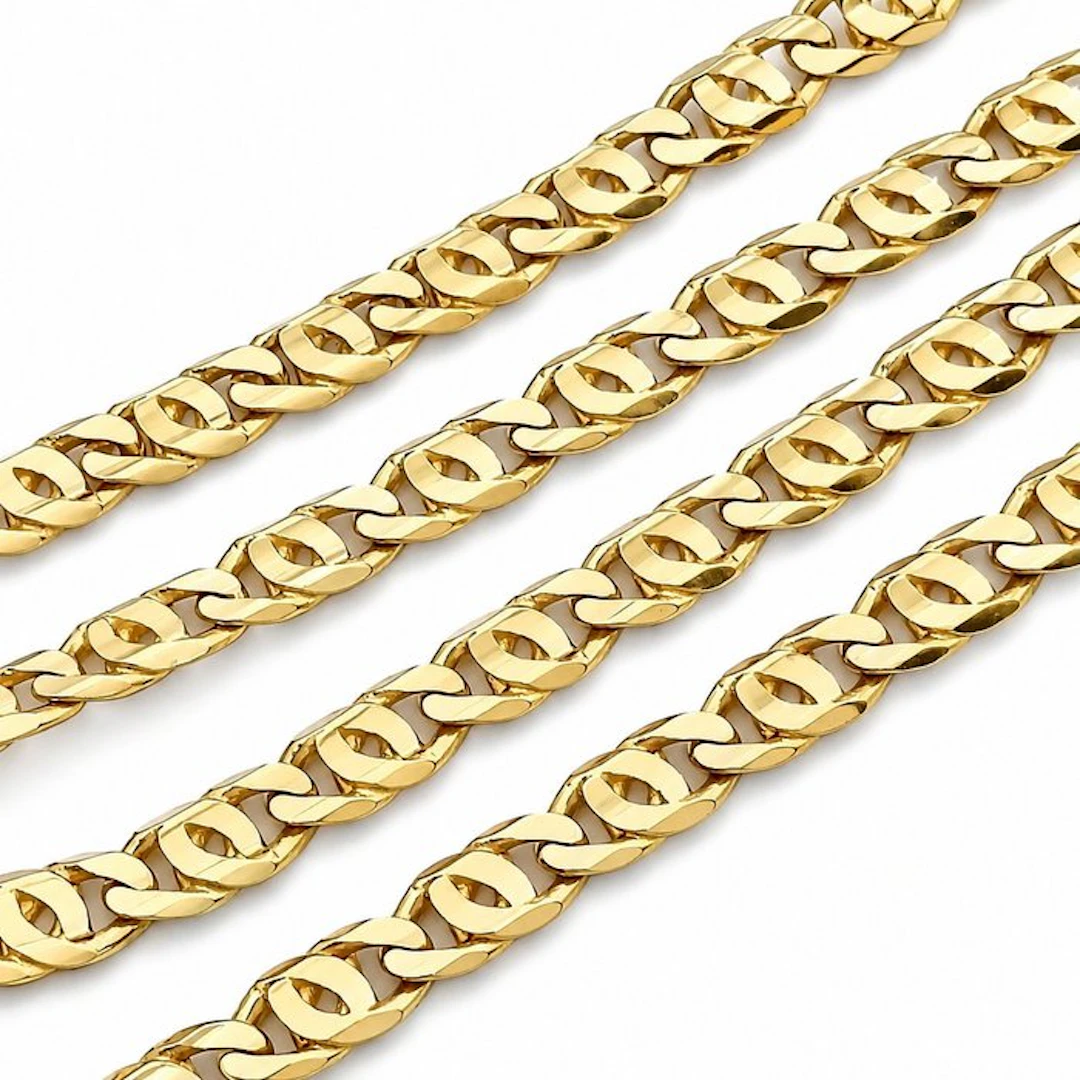 Necklace - 18 kt. Yellow gold - Made in Italy - Handmade