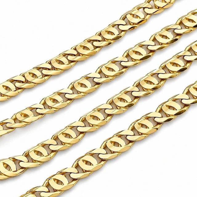 Necklace - 18 kt. Yellow gold - Made in Italy - Handmade