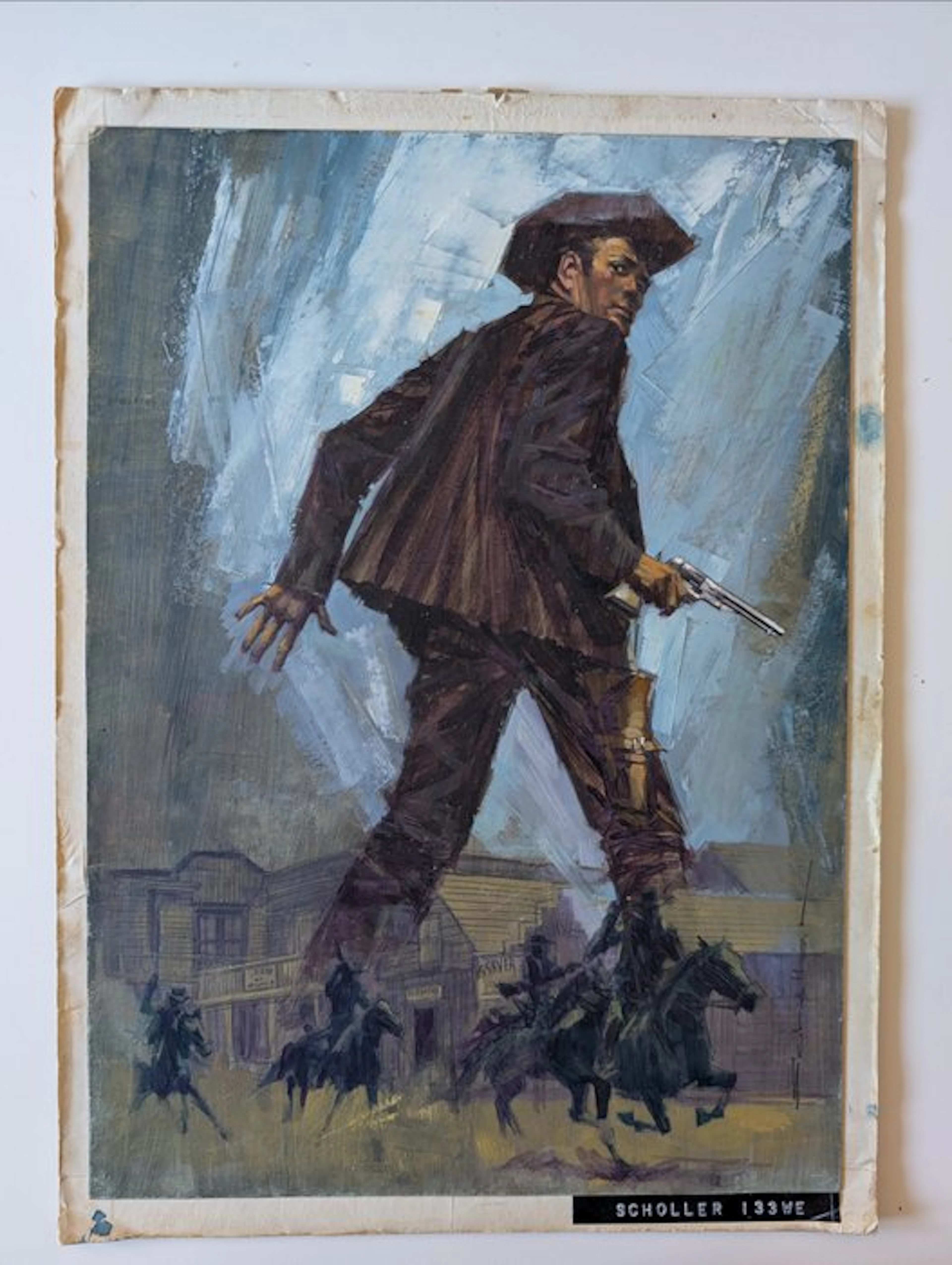 Pujolar, Shöller - 1 Original colour drawing - Apache - Western - 1968
