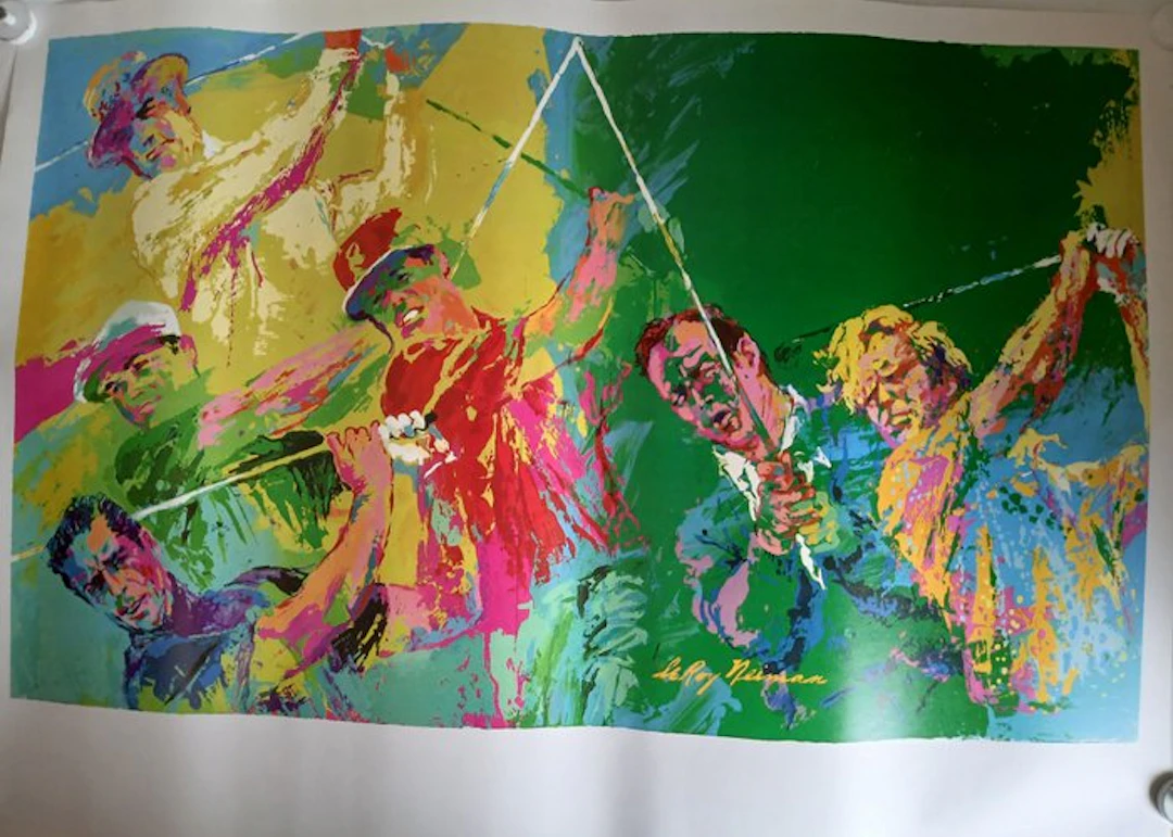 LeRoy Neiman - affiche Golf champions de LeRoy NEIMAN