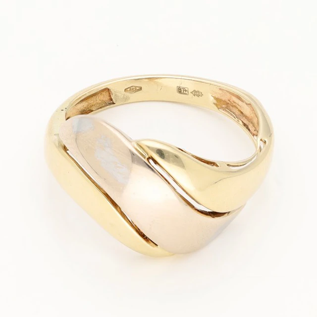 Ring - 14 kt. Yellow gold, White gold