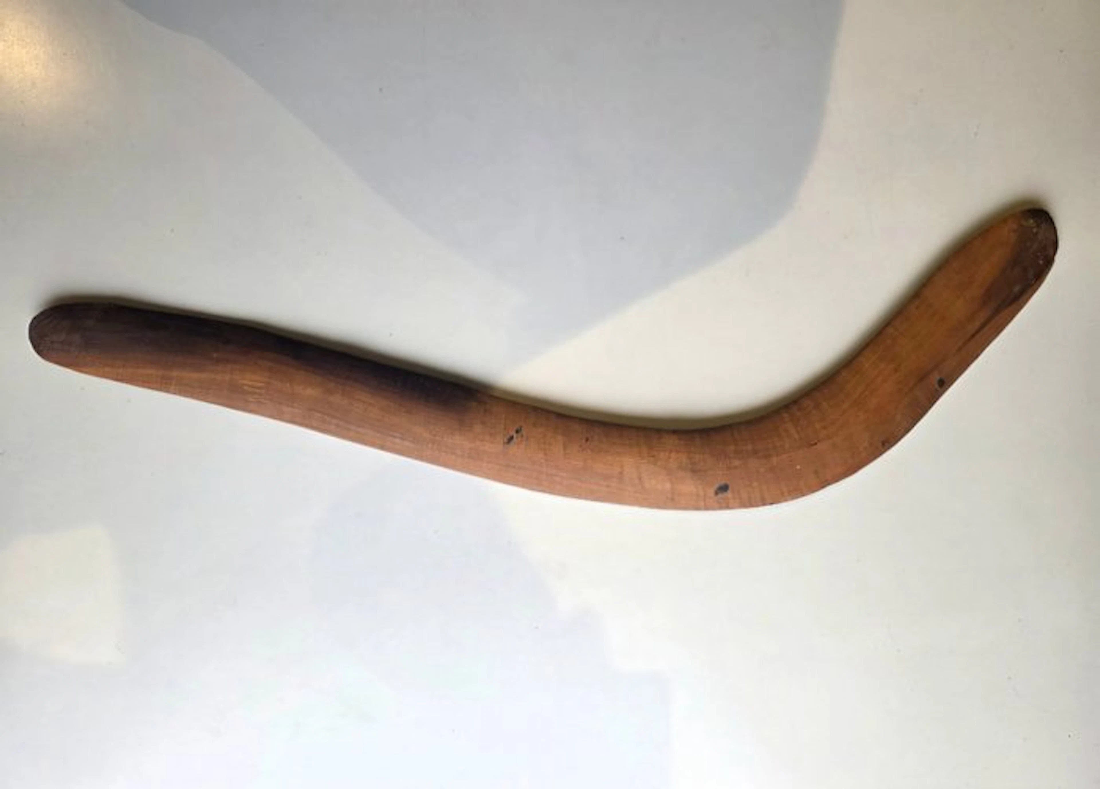 Australian Aboriginal Mulga wood stone carved pre 1950's...