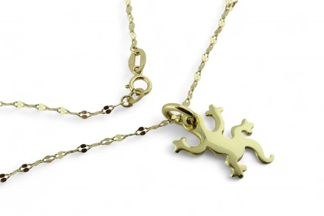 Necklace with pendant - 18 kt. Yellow gold