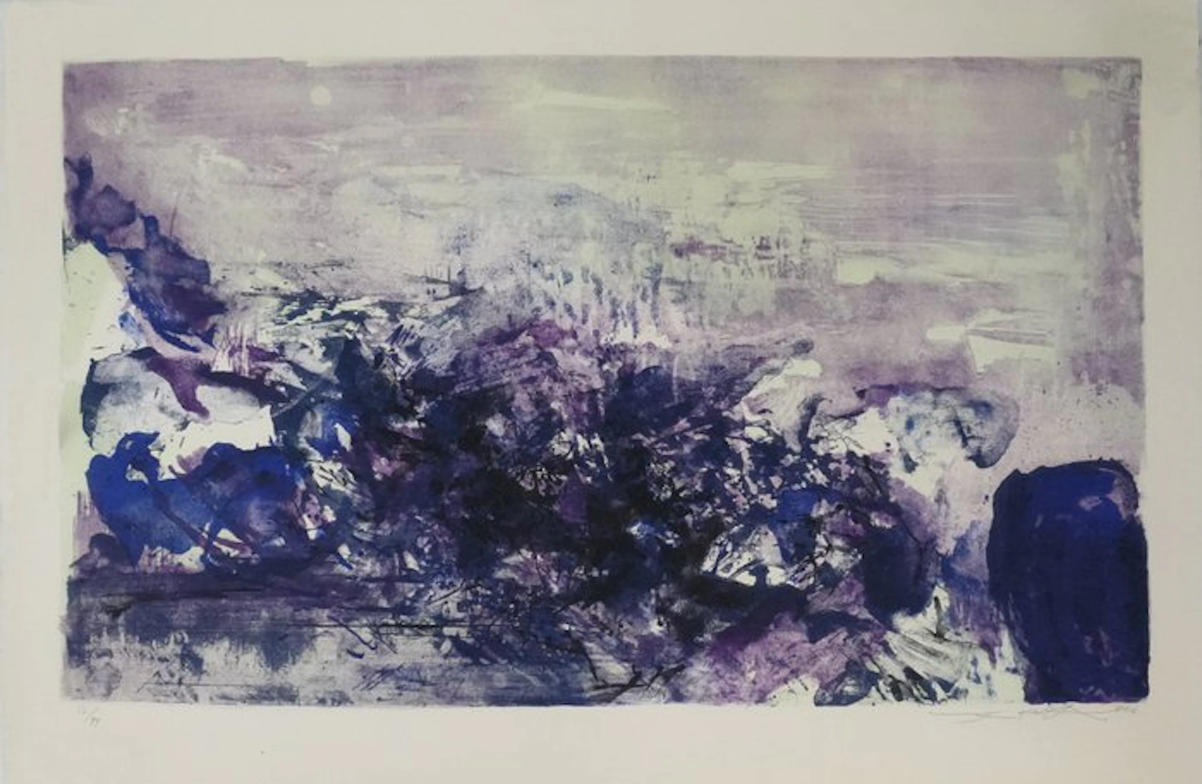 Zao Wou-Ki (1921-2013) - Paysage en violet