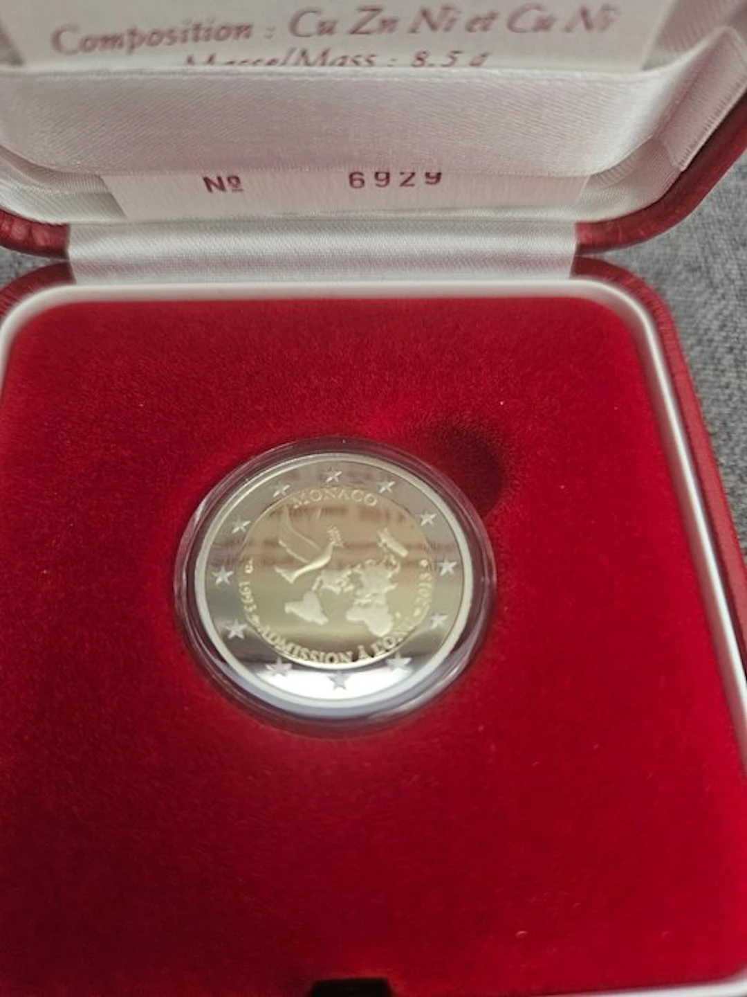 Monaco. 2 Euro 2013 "ONU" Proof (No reserve price)