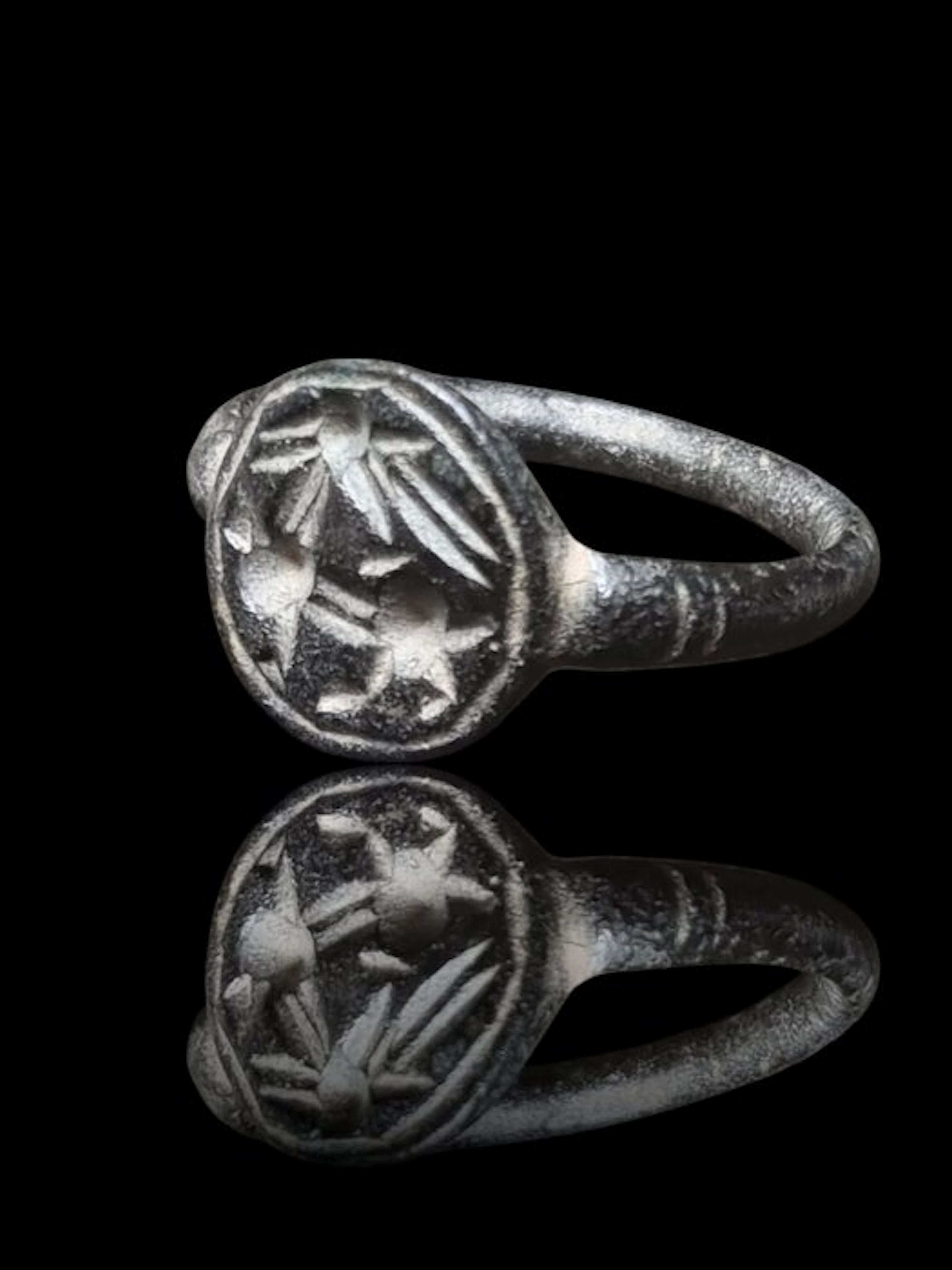 Celtic Stunning Military Ibex Seal Ring