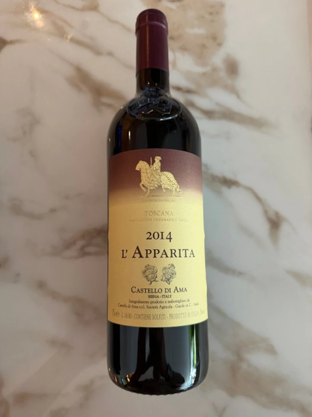 2014 Castello di Ama, L'Apparita - Tuscany IGT - 1 Bottle (0.75L)