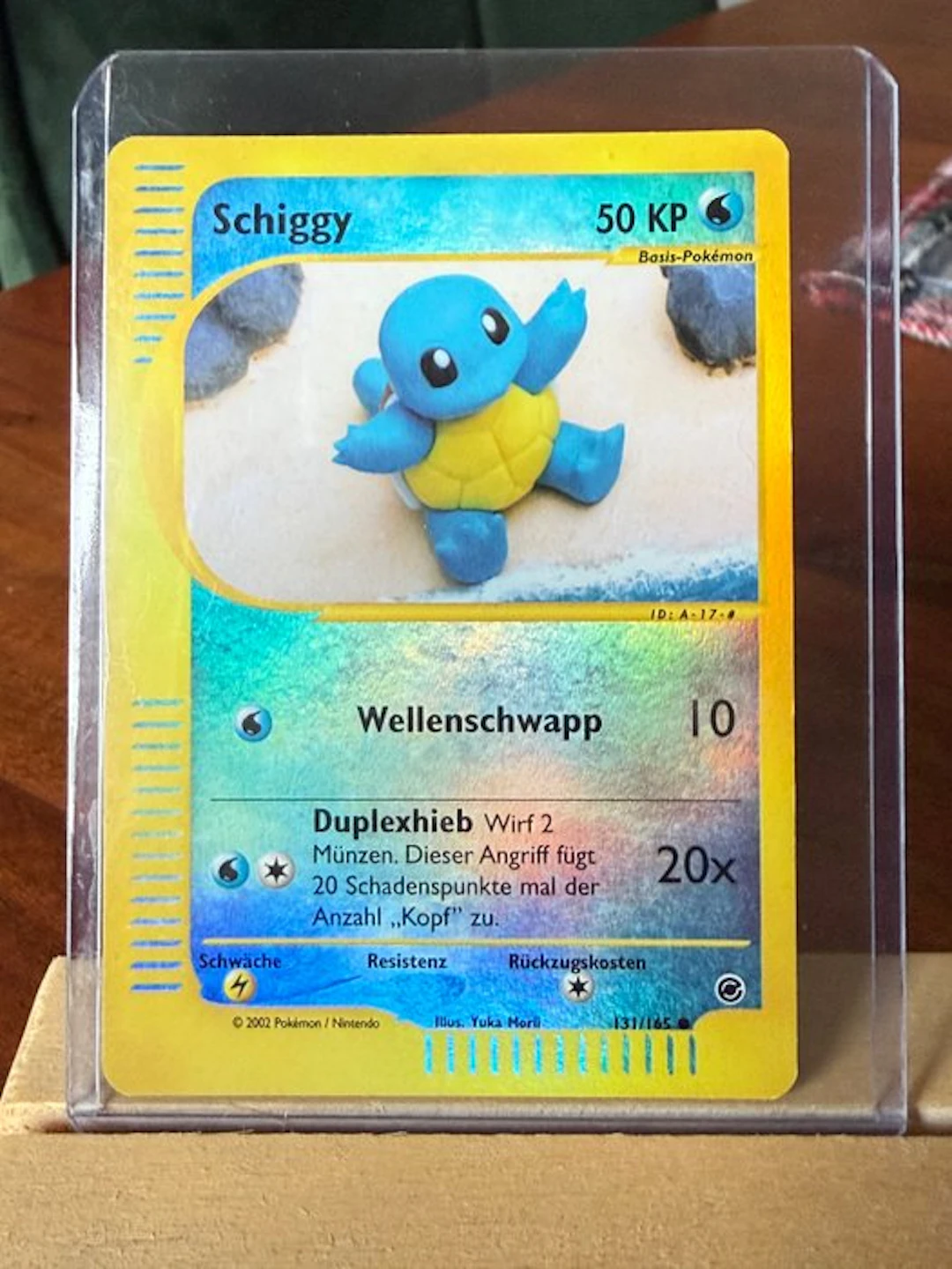Pokémon - 1 Card - Schiggy - Squirtle 131/165 Foil, Holo - EX