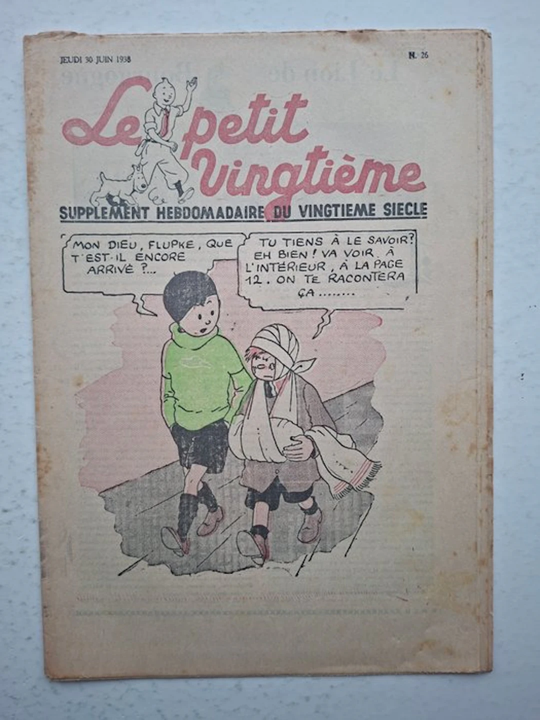 Le Petit Vingtième - N° 26 - S - 1 Number - First edition - 1938