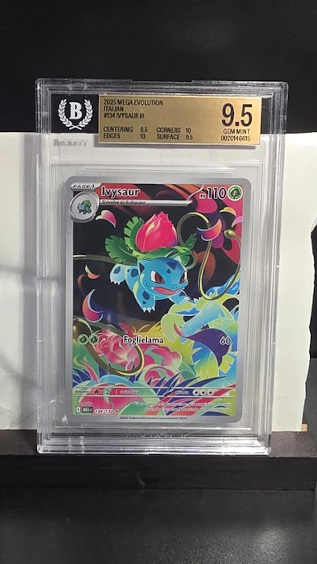 Pokémon - 1 Graded card - Pokémon - Ivysaur 134 Full art, Foil - Beckett 9.5