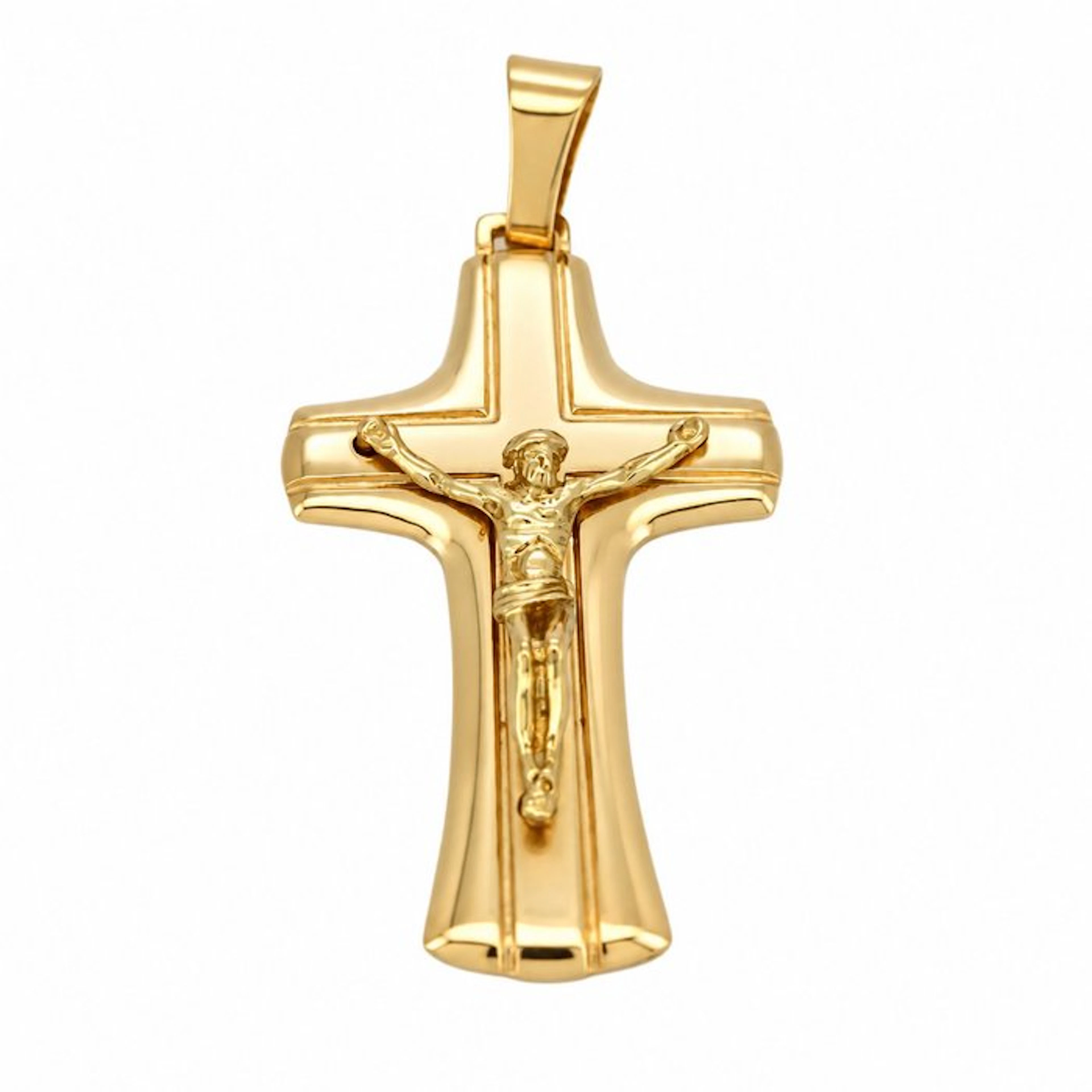Pendant - 18 kt. Yellow gold - Made in Italy - Handmade
