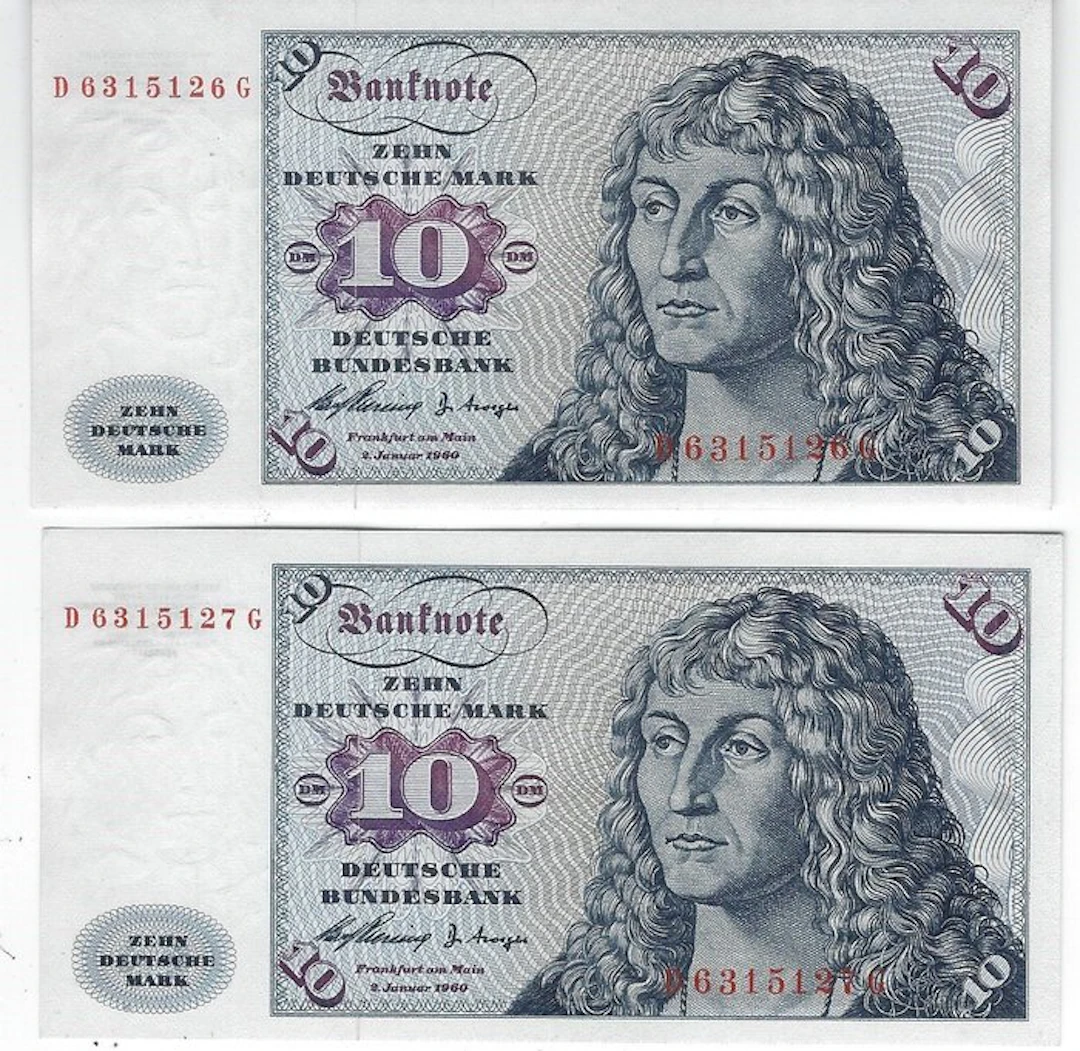 Germany, Federal Republic. - 2 x 10 Mark 1980 - Pick 19 (No reserve price)