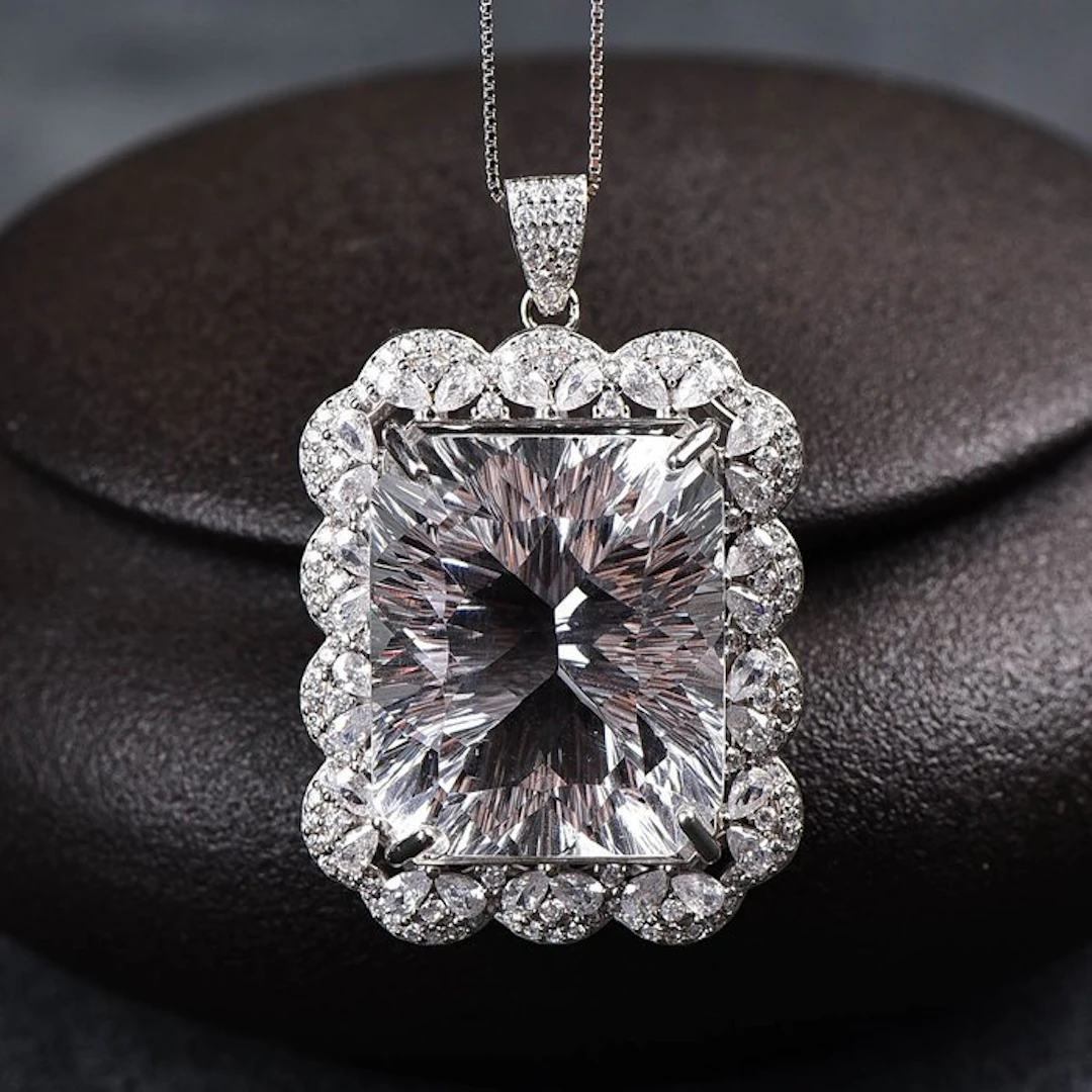 No reserve price - Pendant Silver - Quartz - Certified