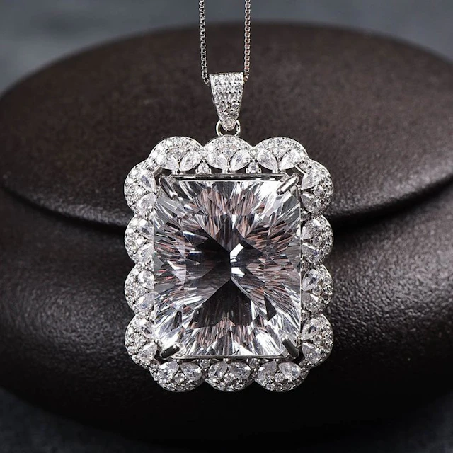 No reserve price - Pendant Silver - Quartz - Certified