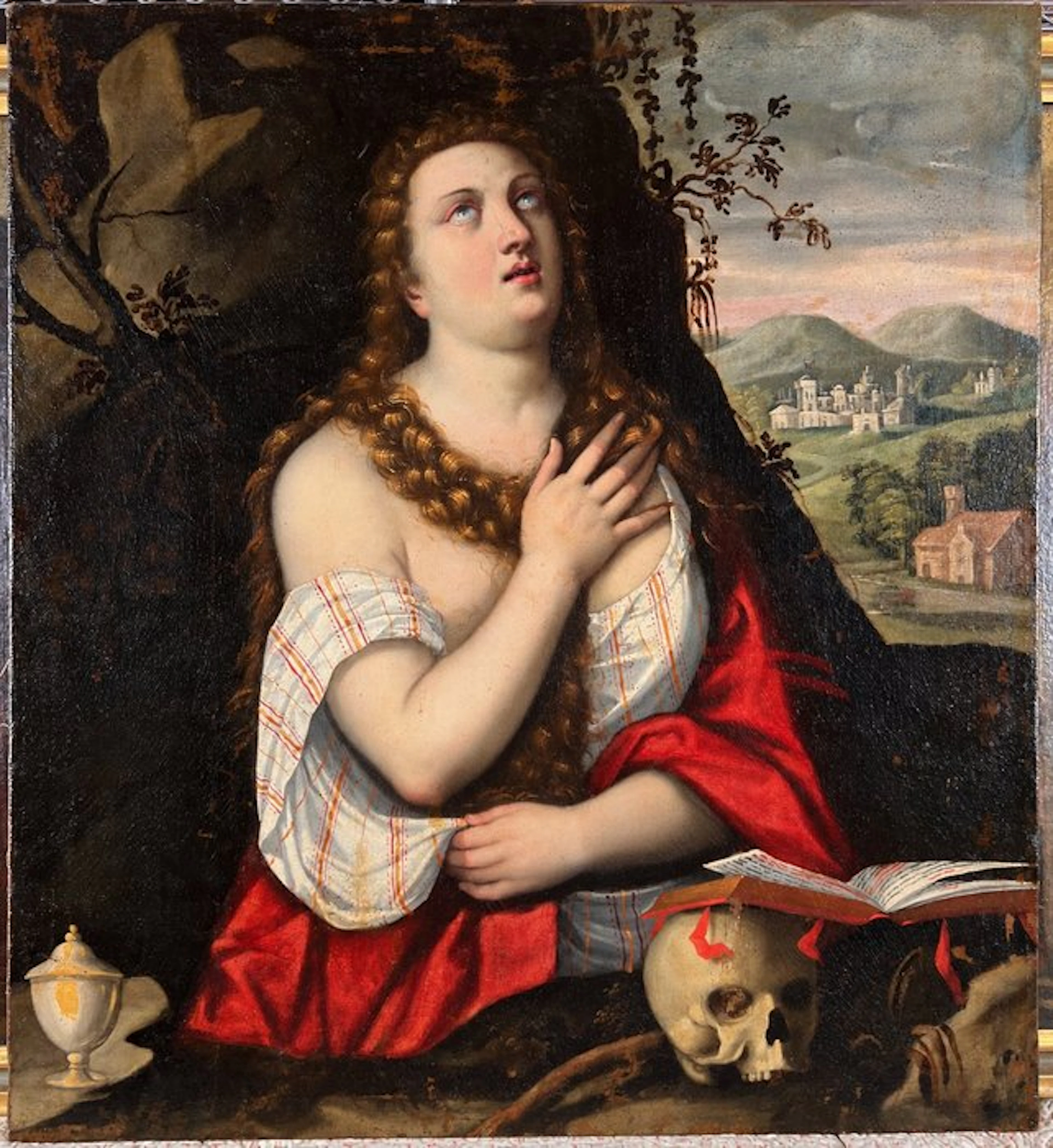 Cerchia di Tiziano (XVI-XVII) - Maria Maddalena penitente