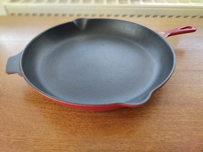 Petite Poêle Le Creuset N°16 – Fonte émaillée Orange – Made In France – Vintage