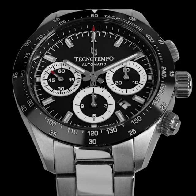 Tecnotempo - Chronograph "Chrono Round" - Automatic Swiss...