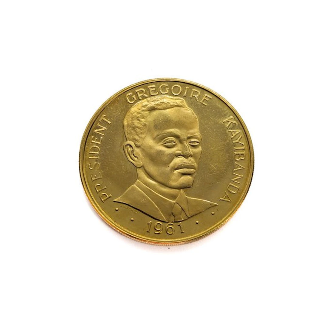 Rwanda. 100 Francs 1965 - President Gregoire Kayibanda