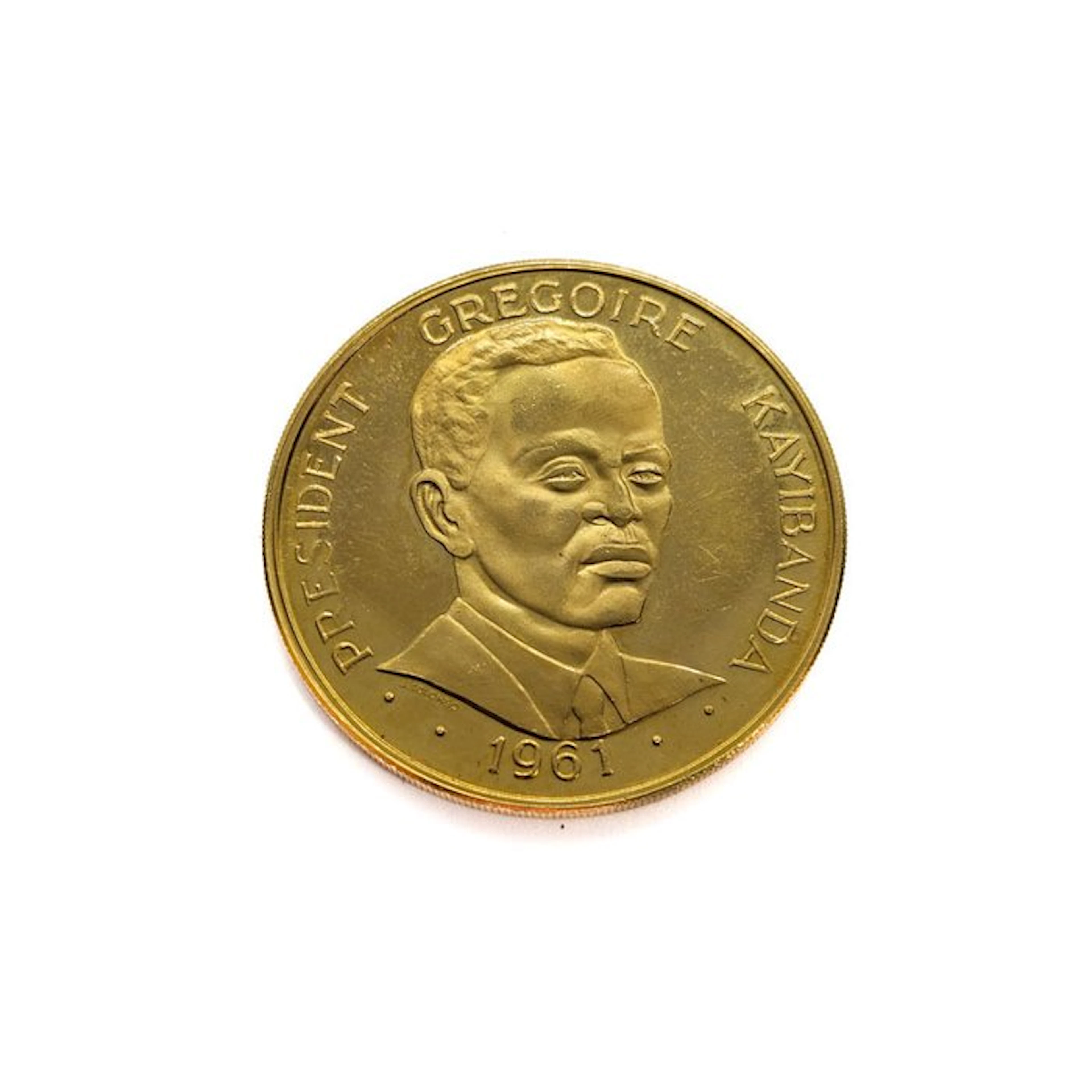 Rwanda. 100 Francs 1965 - President Gregoire Kayibanda