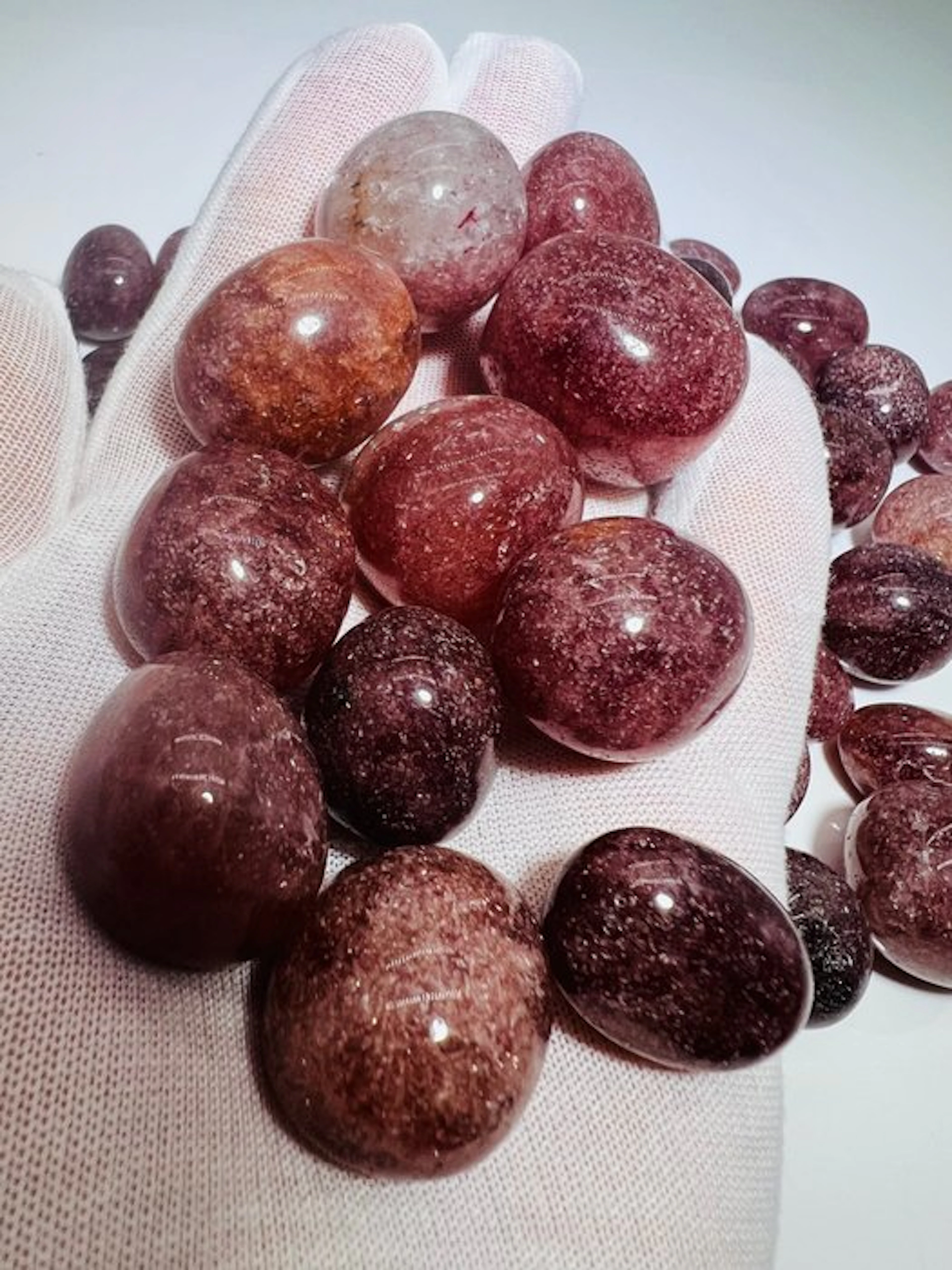 Strawberry Quarz - Red Aventurine - Tumble Stone...