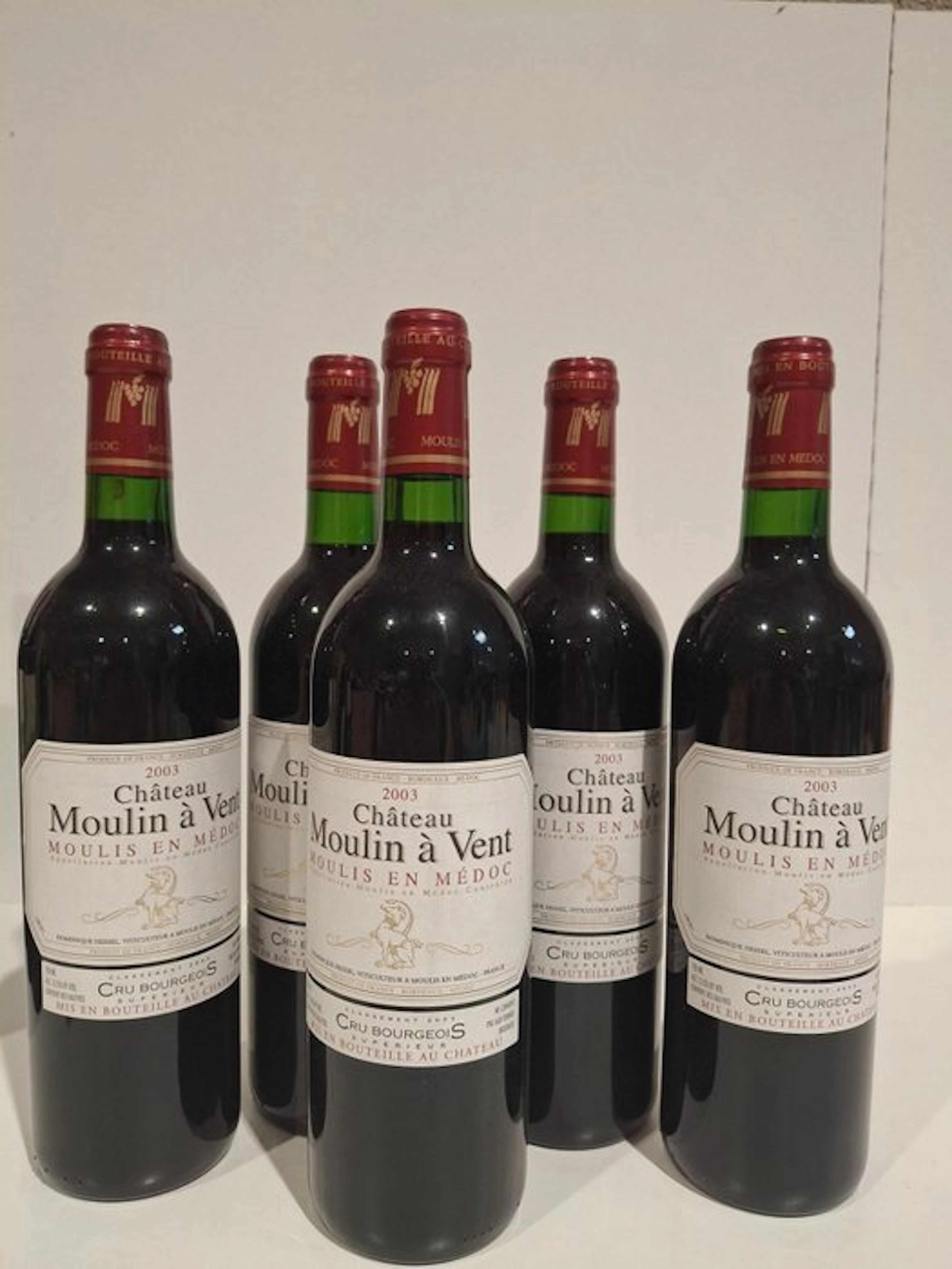 2003 Chateau Moulin-a-Vent - Moulis en Médoc - 5 Bottles (0.75L)