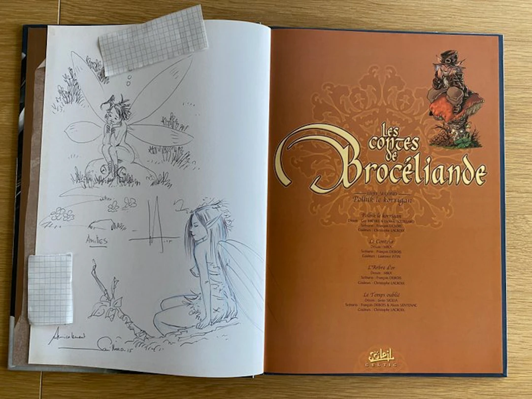 Les Contes de Brocéliande T2 + ex-libris + double...