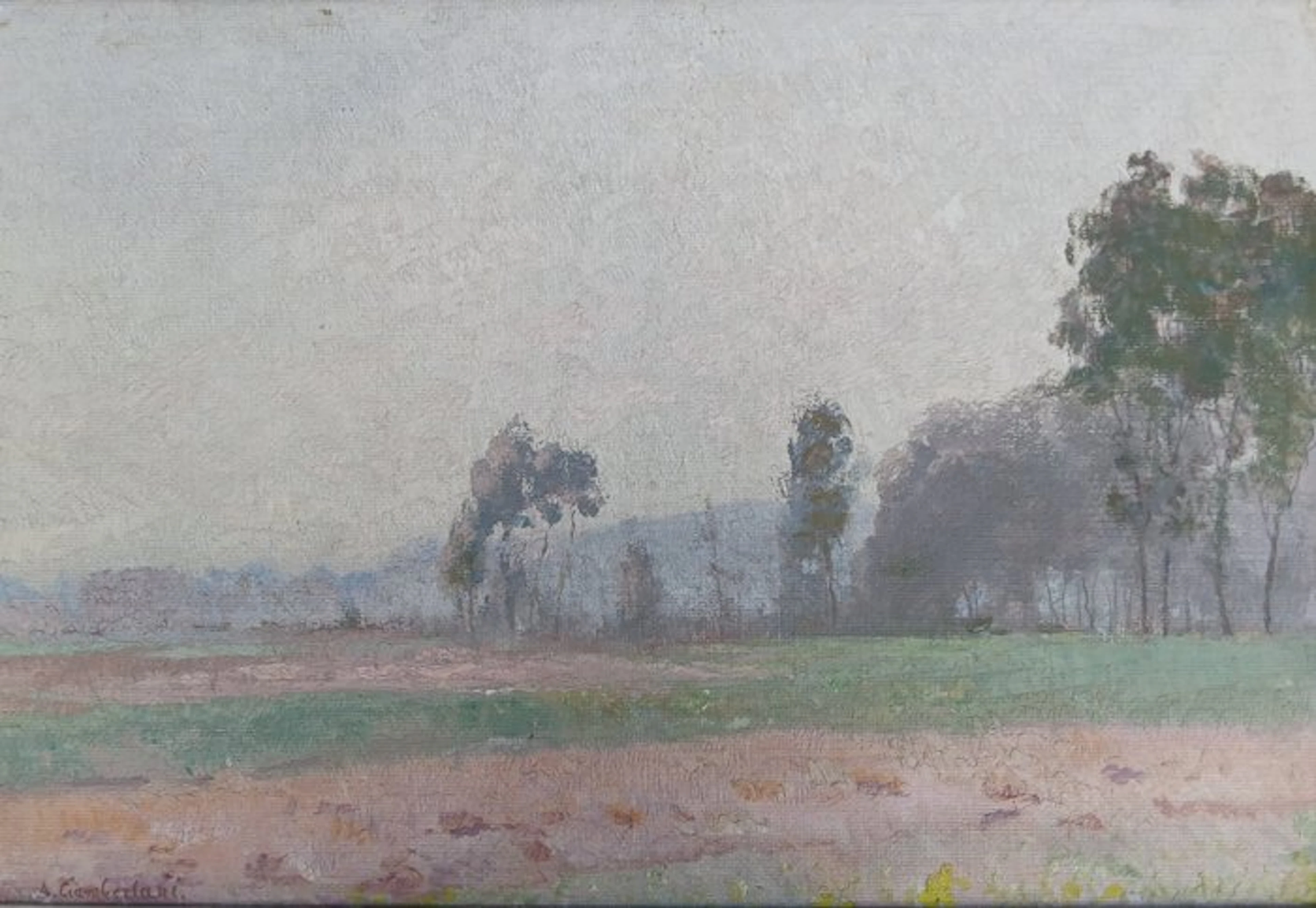 Albert Ciamberlani (1864-1956) - Landschap met kleurvelden