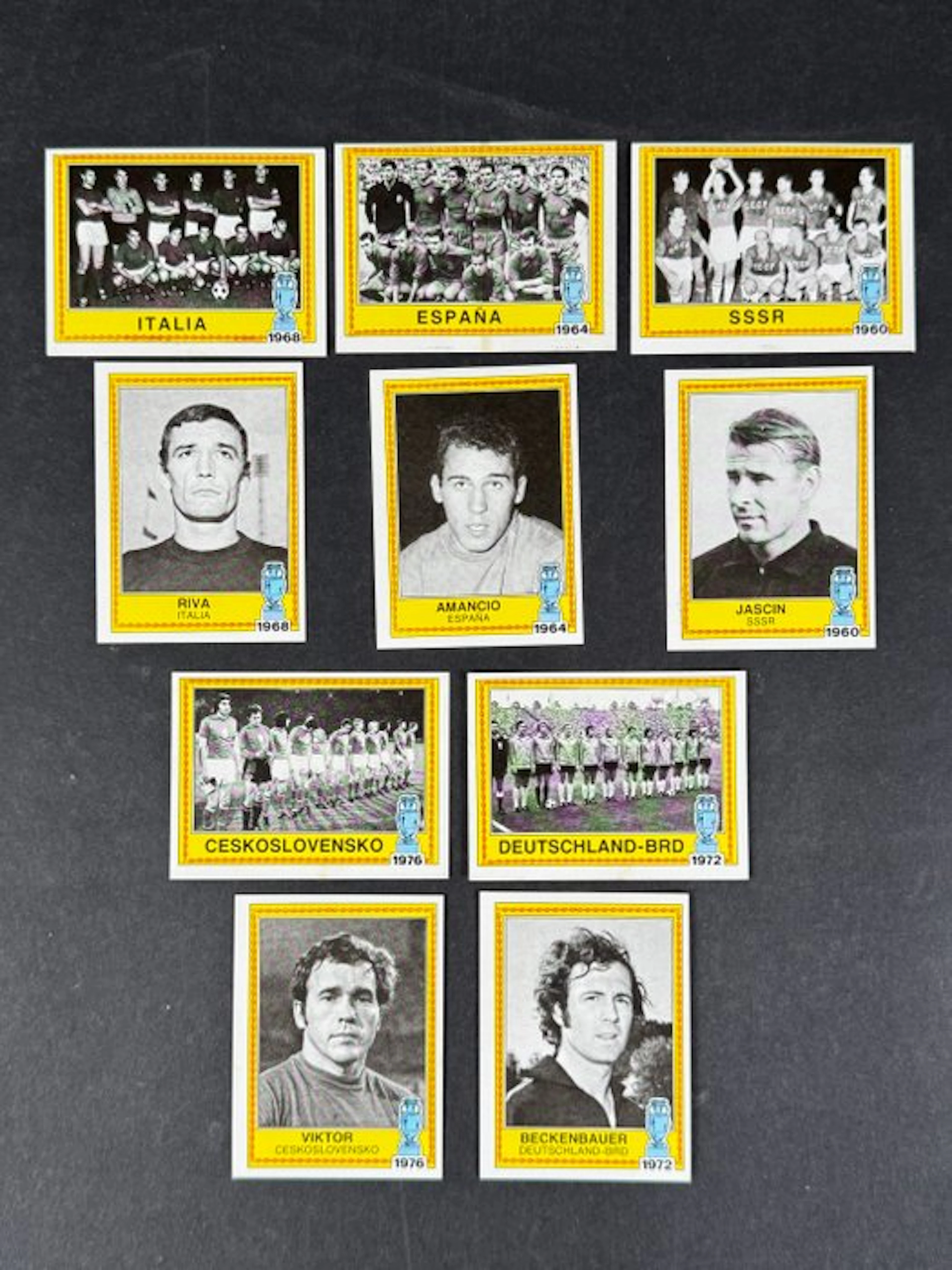 1980 Panini #10/19 Europa 80 - History: complete set (Beckenbauer