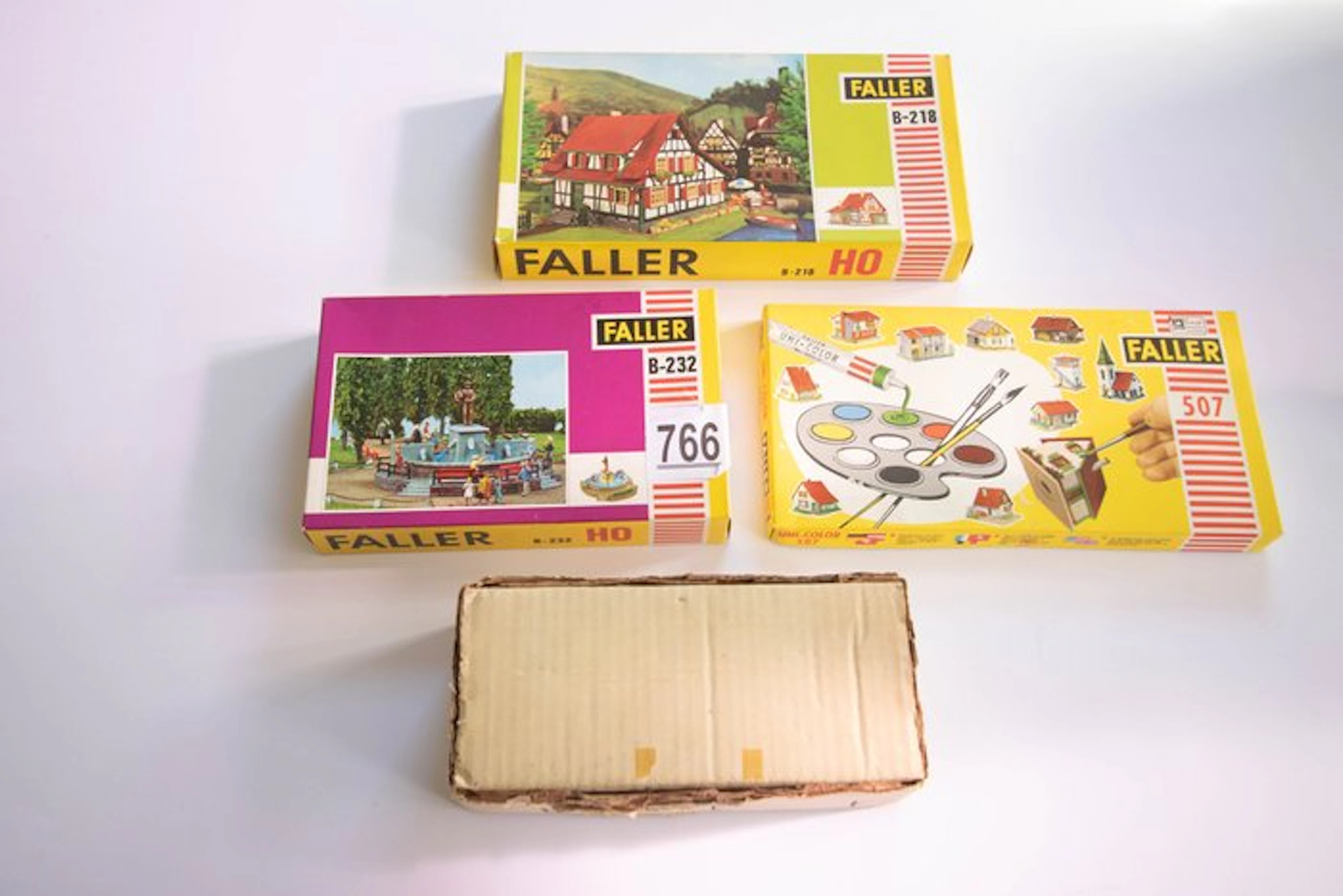 Faller H0 - b-218/b-232/b-626/507 - Model train buildings (4)