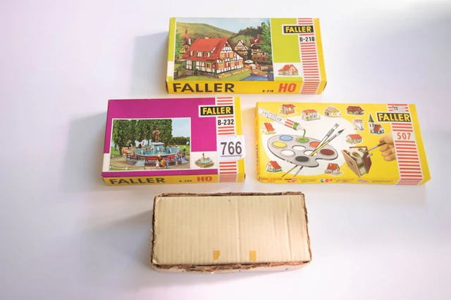 Faller H0 - b-218/b-232/b-626/507 - Model train buildings (4)