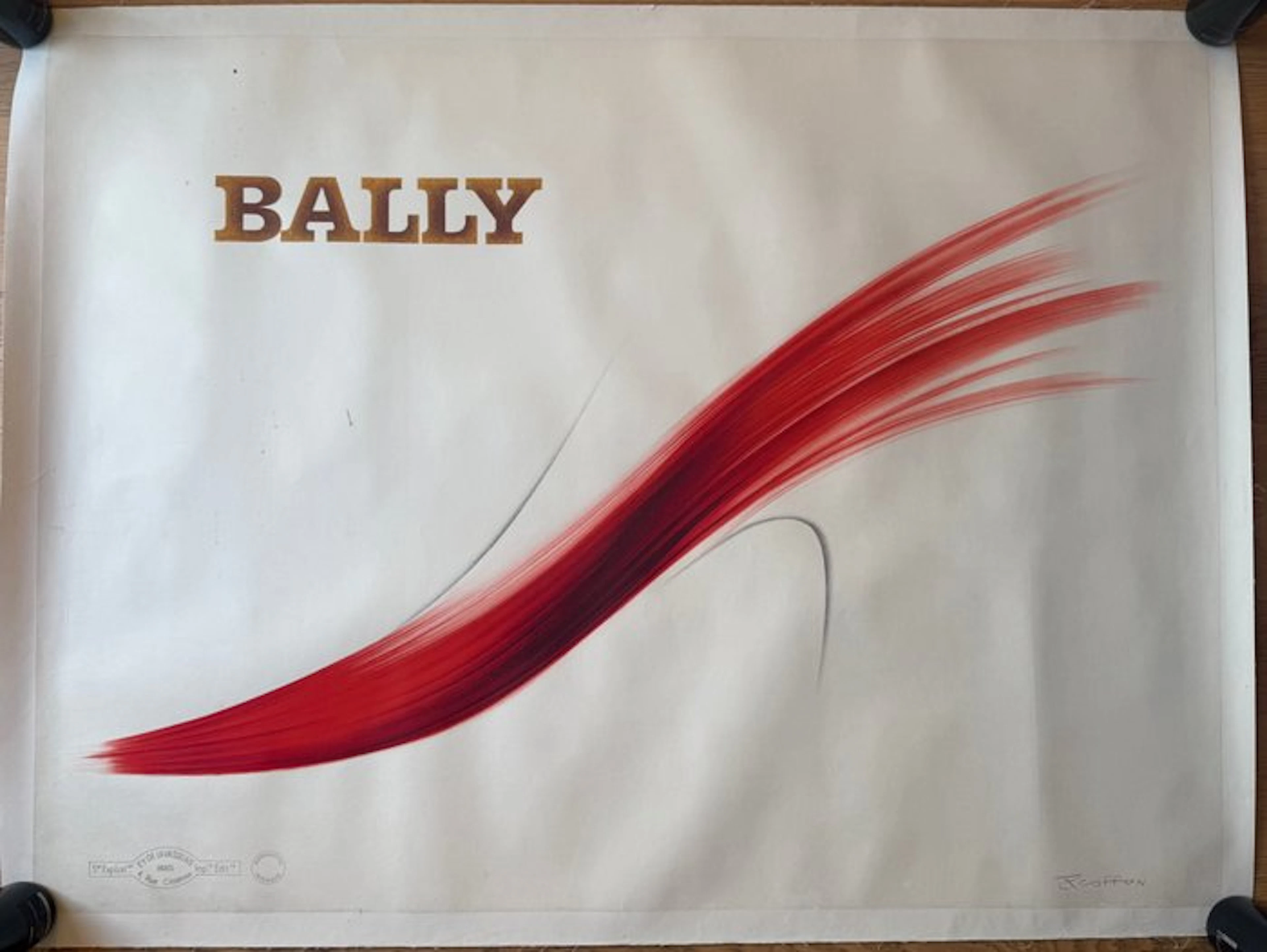Roger Excoffon - Bally Red Shoe" or "Swoosh"