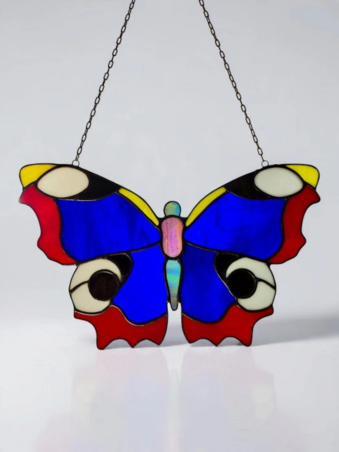 Mid-century modern Stained glass window - 1970-1980 - W35cm