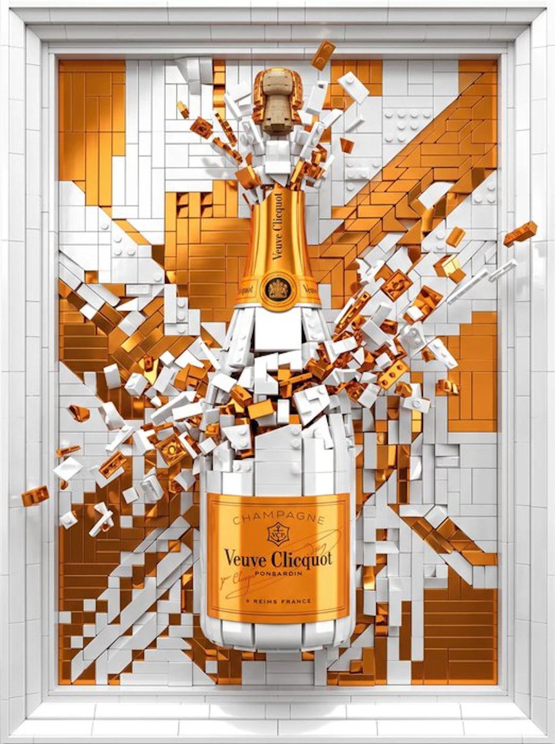 Artxlife - Lego Veuve Clicquot Metallic Orange Bottle