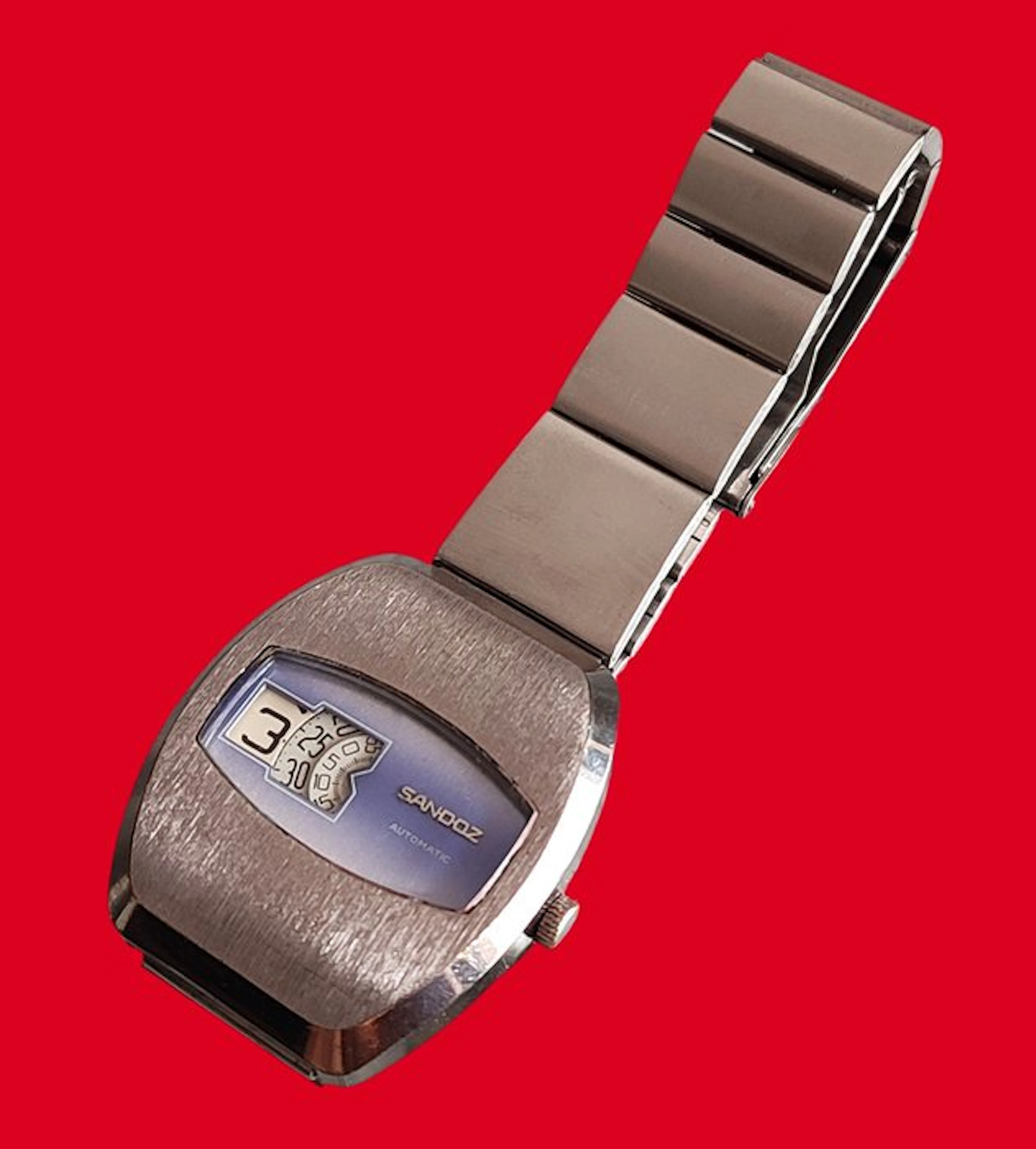 Sandoz Jump Hour - Space Age - Montre vintage Automatic...