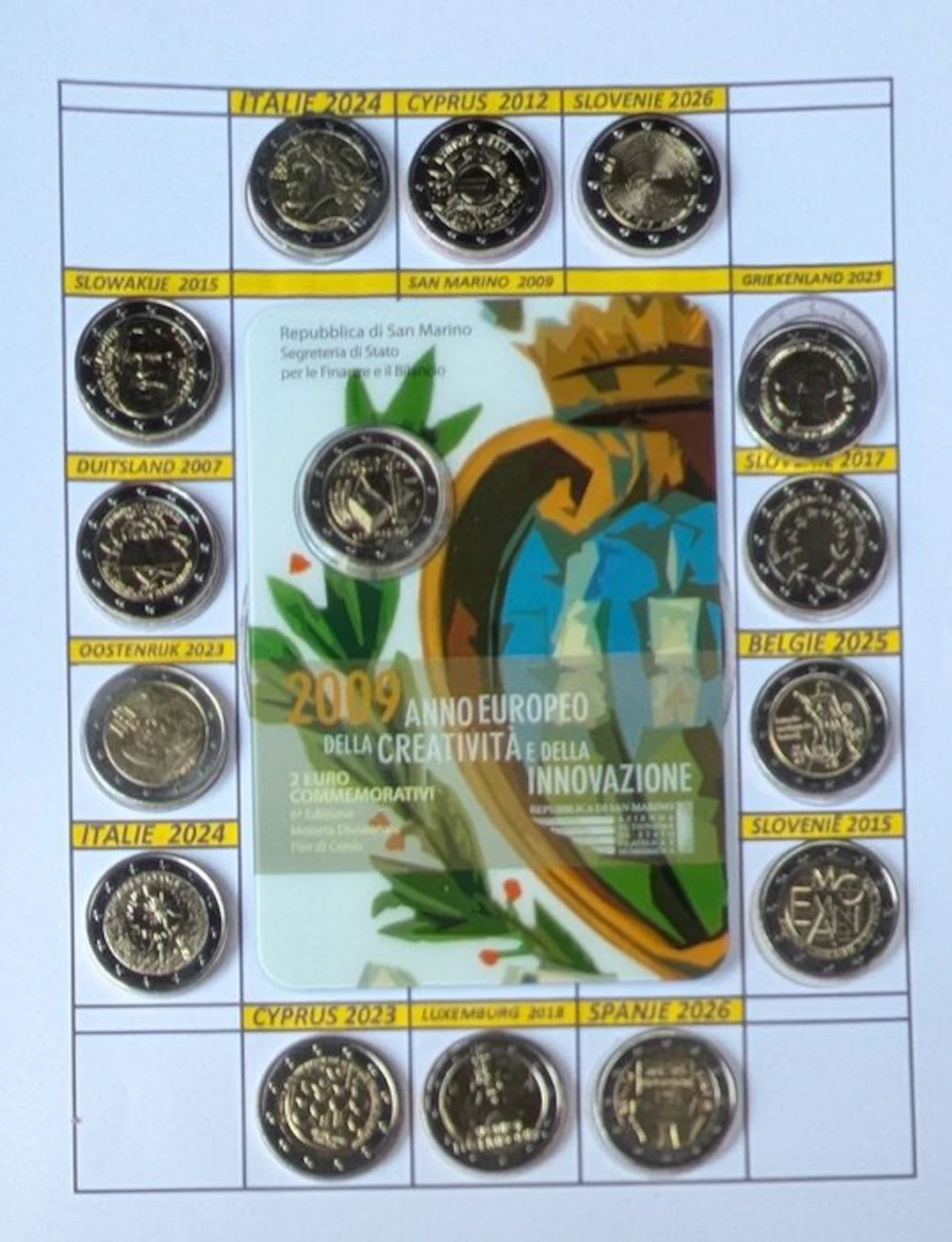 Europe. 2 Euro 2007/2026 (15 stuks) (No reserve price)