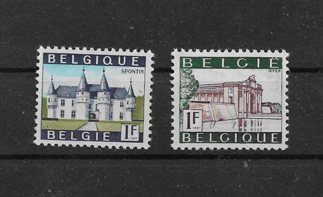 Belgium 1968 - 1423 and 1424 phosphorus; price quote for OCB: 150 euros