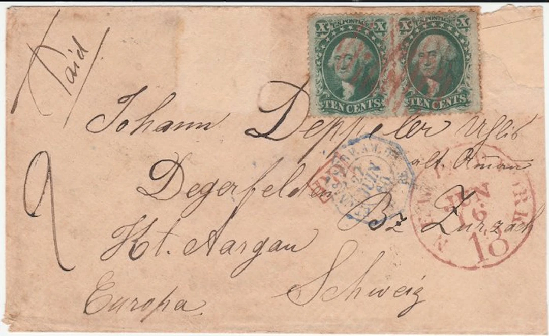 United States 1860/1860 - United States 1860 – Letter to...