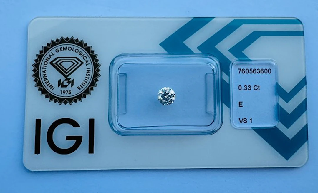 No reserve price - 1 pcs Diamond (Natural) - 0.33 ct...